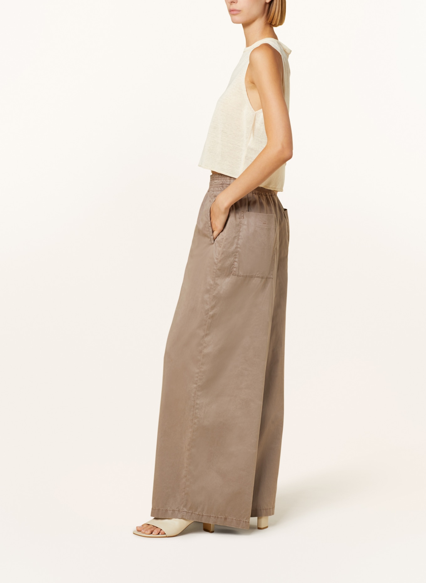 DRYKORN Wide leg trousers CEILING, Color: BROWN (Image 4)