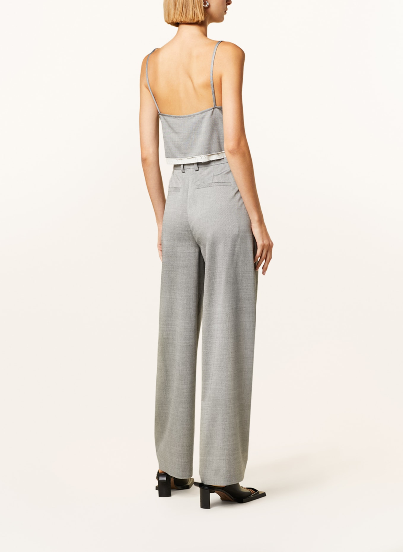 DRYKORN Wide leg trousers INK, Color: GRAY (Image 3)