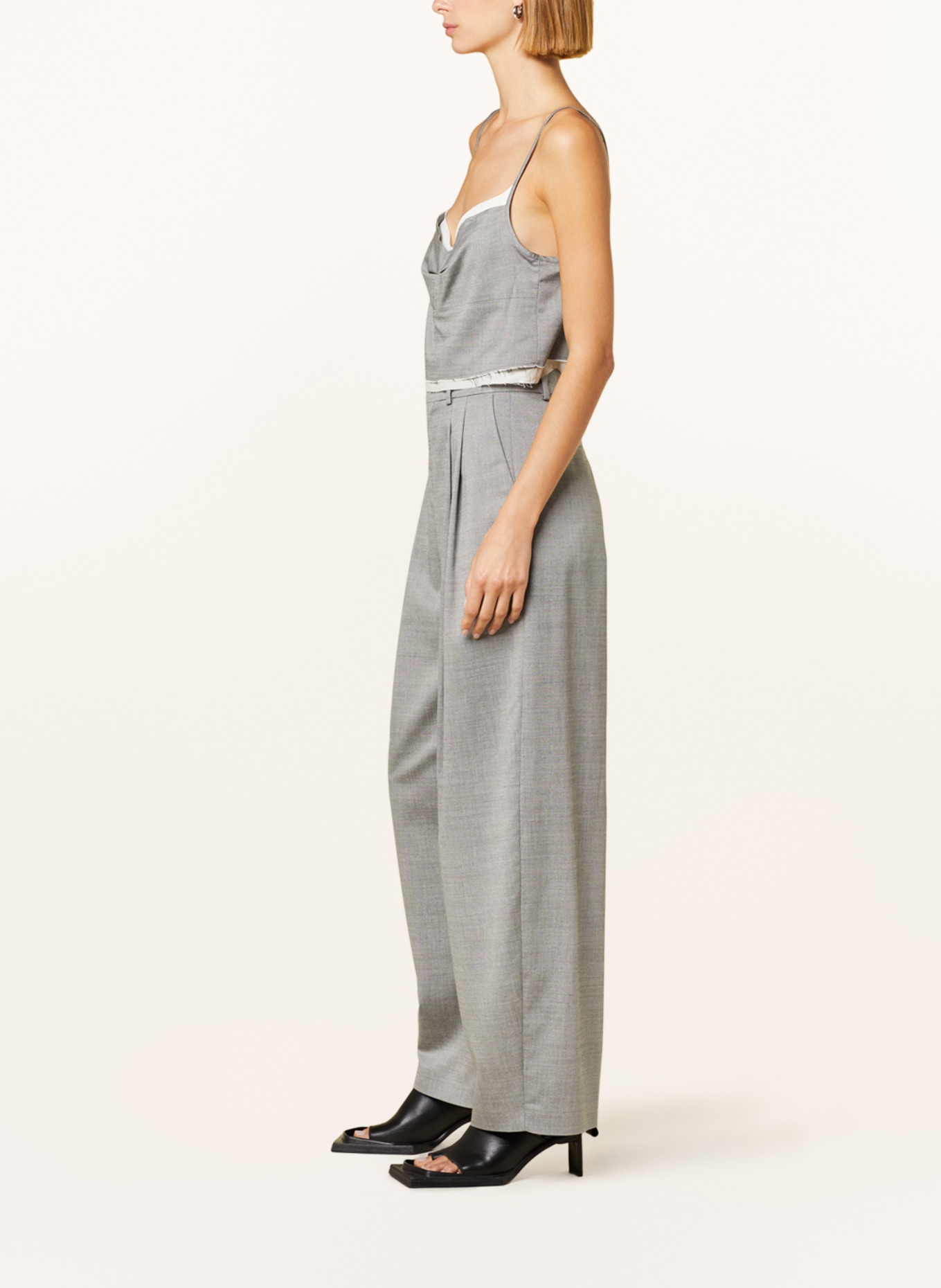 DRYKORN Wide leg trousers INK, Color: GRAY (Image 4)