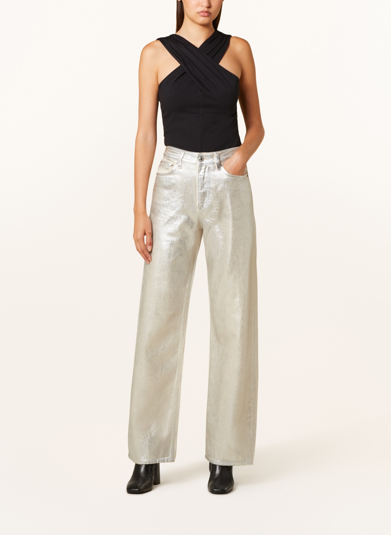DRYKORN Straight Jeans MEDLEY, Farbe: SILBER (Bild 2)