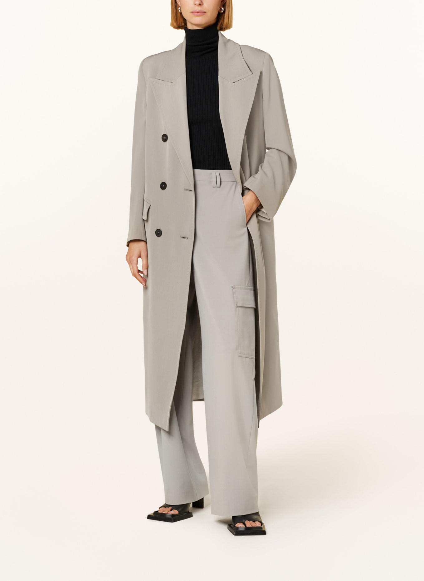 DRYKORN Trench coat WORCESTER, Color: GRAY (Image 2)