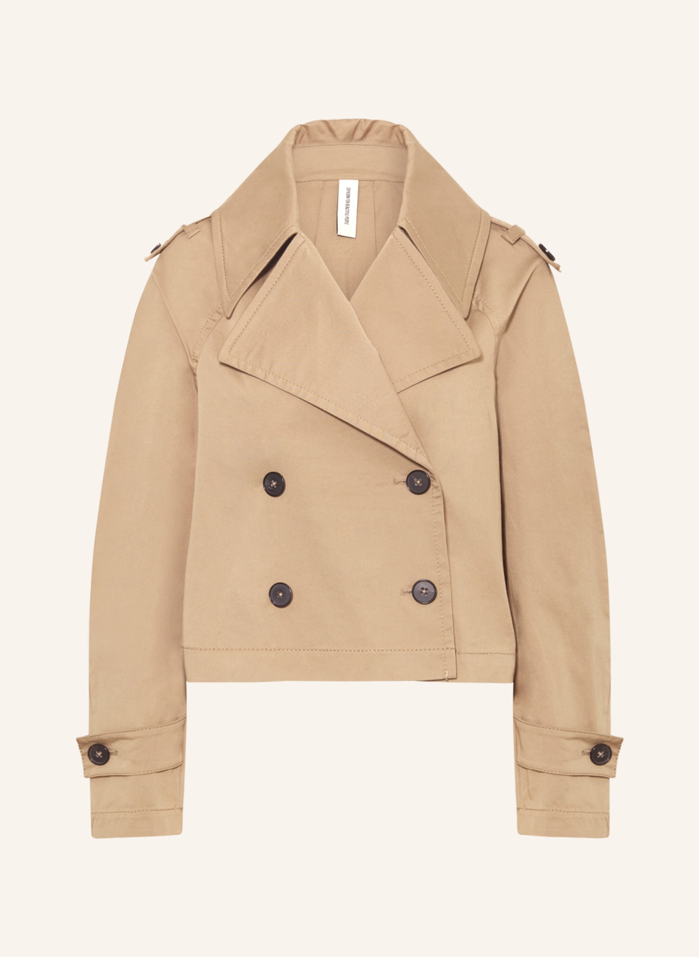 DRYKORN Cropped trench coat PODINGTON, Color: LIGHT BROWN (Image 1)