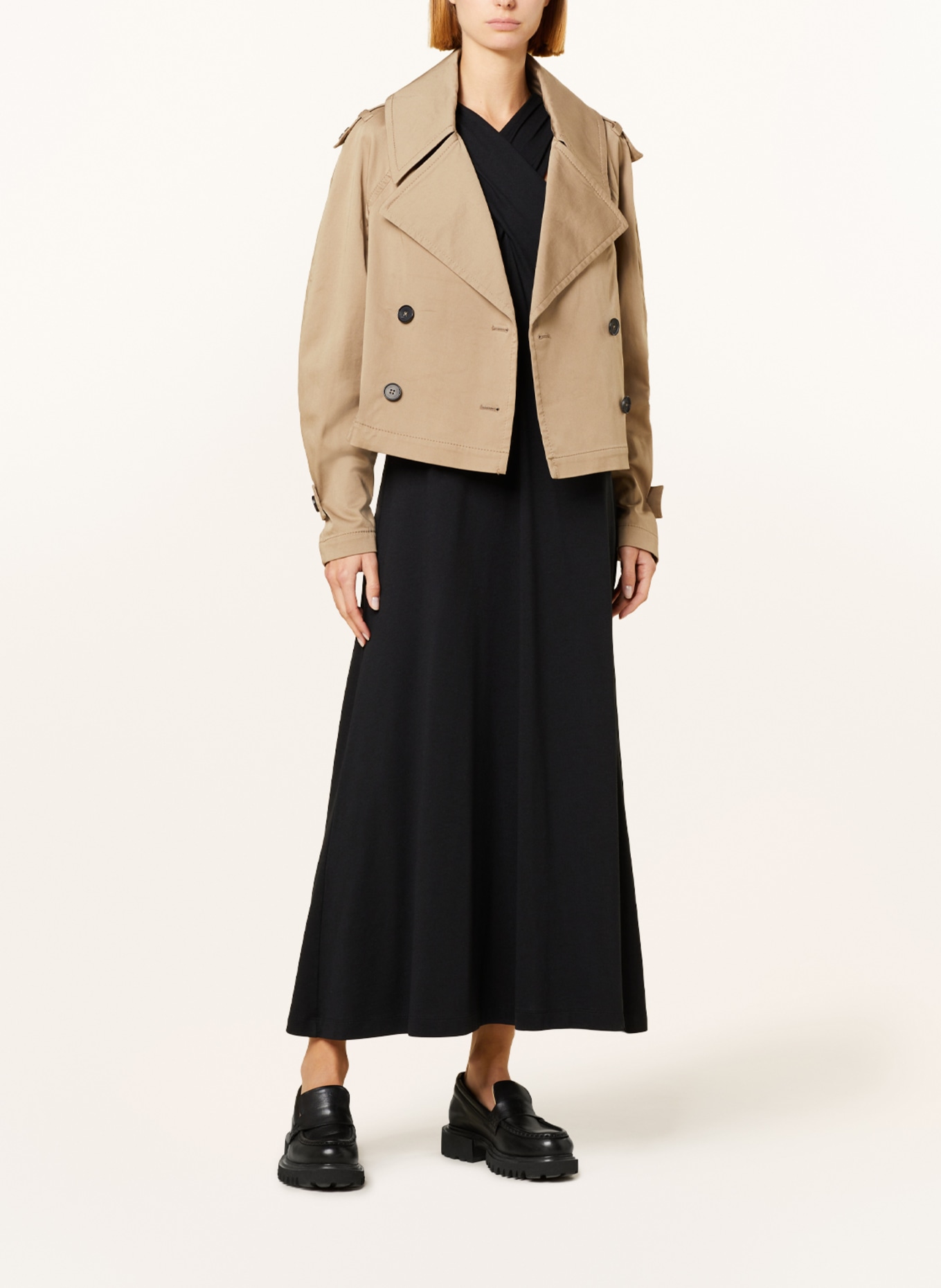 DRYKORN Cropped trench coat PODINGTON, Color: LIGHT BROWN (Image 2)