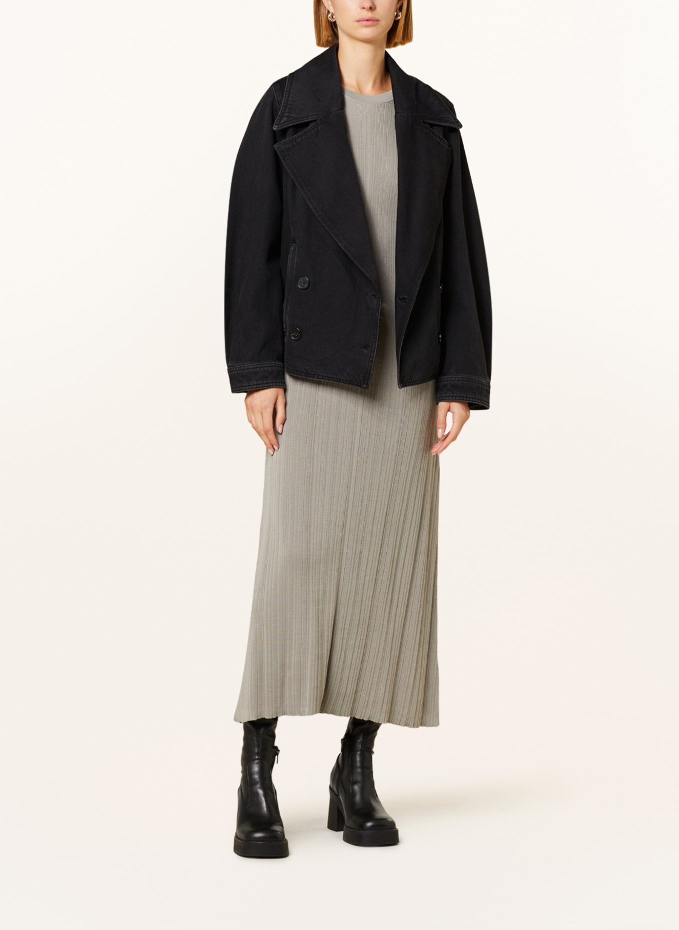 DRYKORN Denim jacket LATHBURY, Color: BLACK (Image 2)