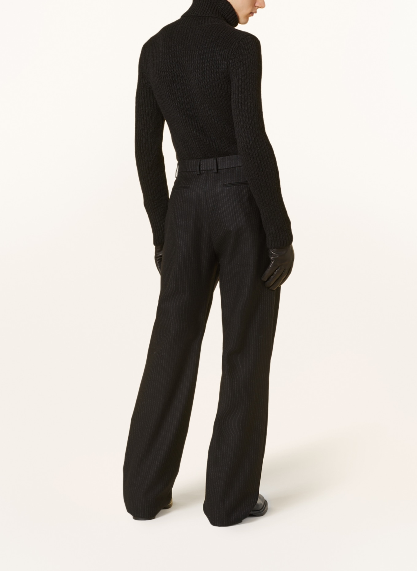 SAINT LAURENT Spodnie regular fit, Kolor: CZARNY/ SZARY (Obrazek 3)