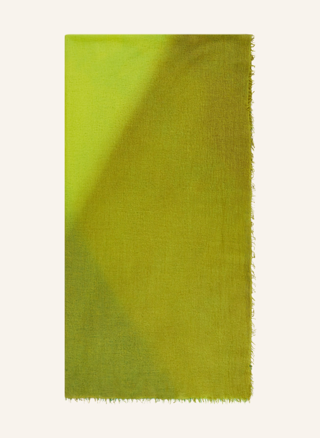 Mouleta Cashmere scarf, Color: GREEN/ OLIVE/ NEON YELLOW (Image 1)