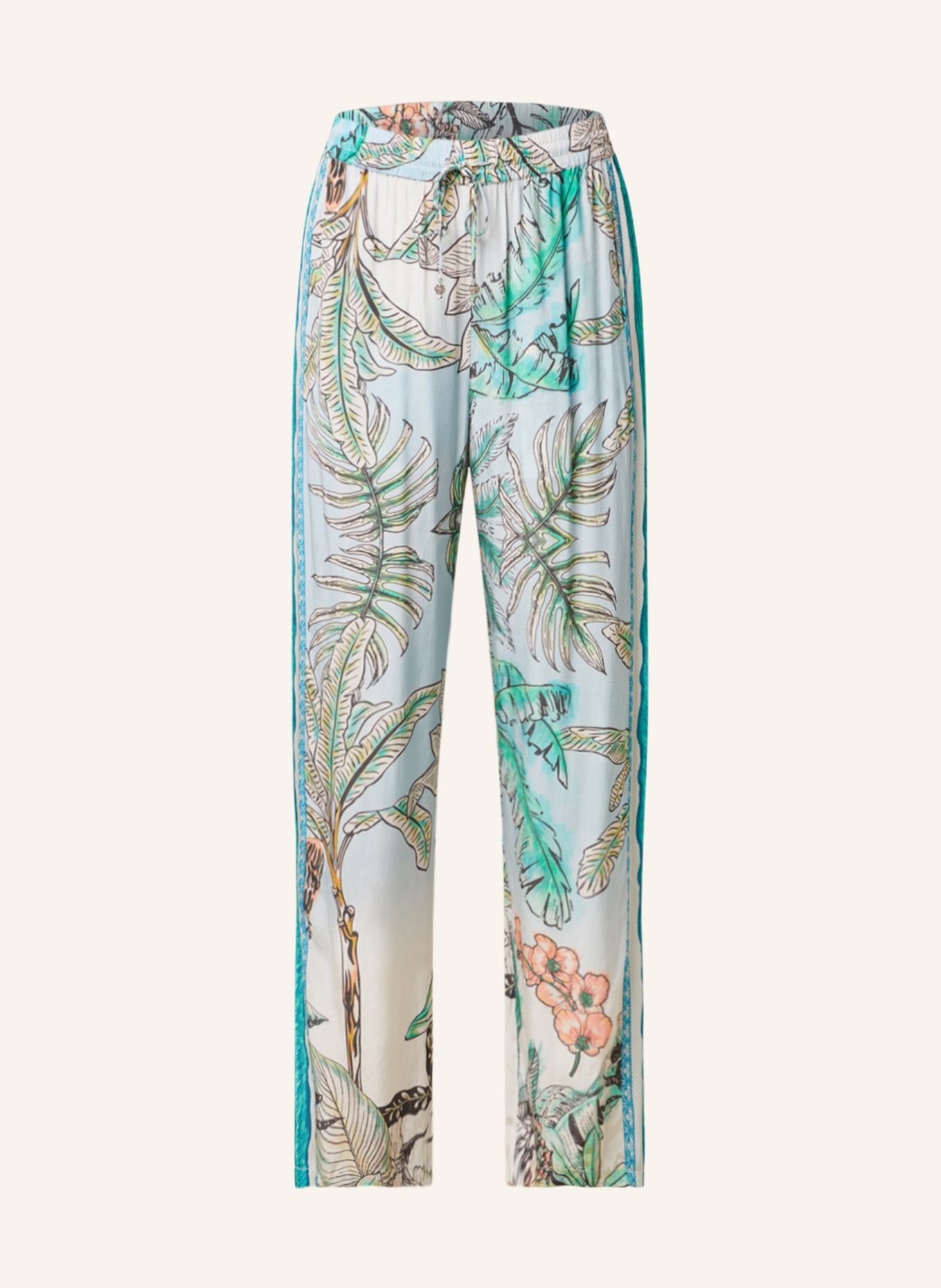 Princess GOES HOLLYWOOD Trousers, Color: LIGHT BLUE/ LIGHT GREEN/ TEAL (Image 1)