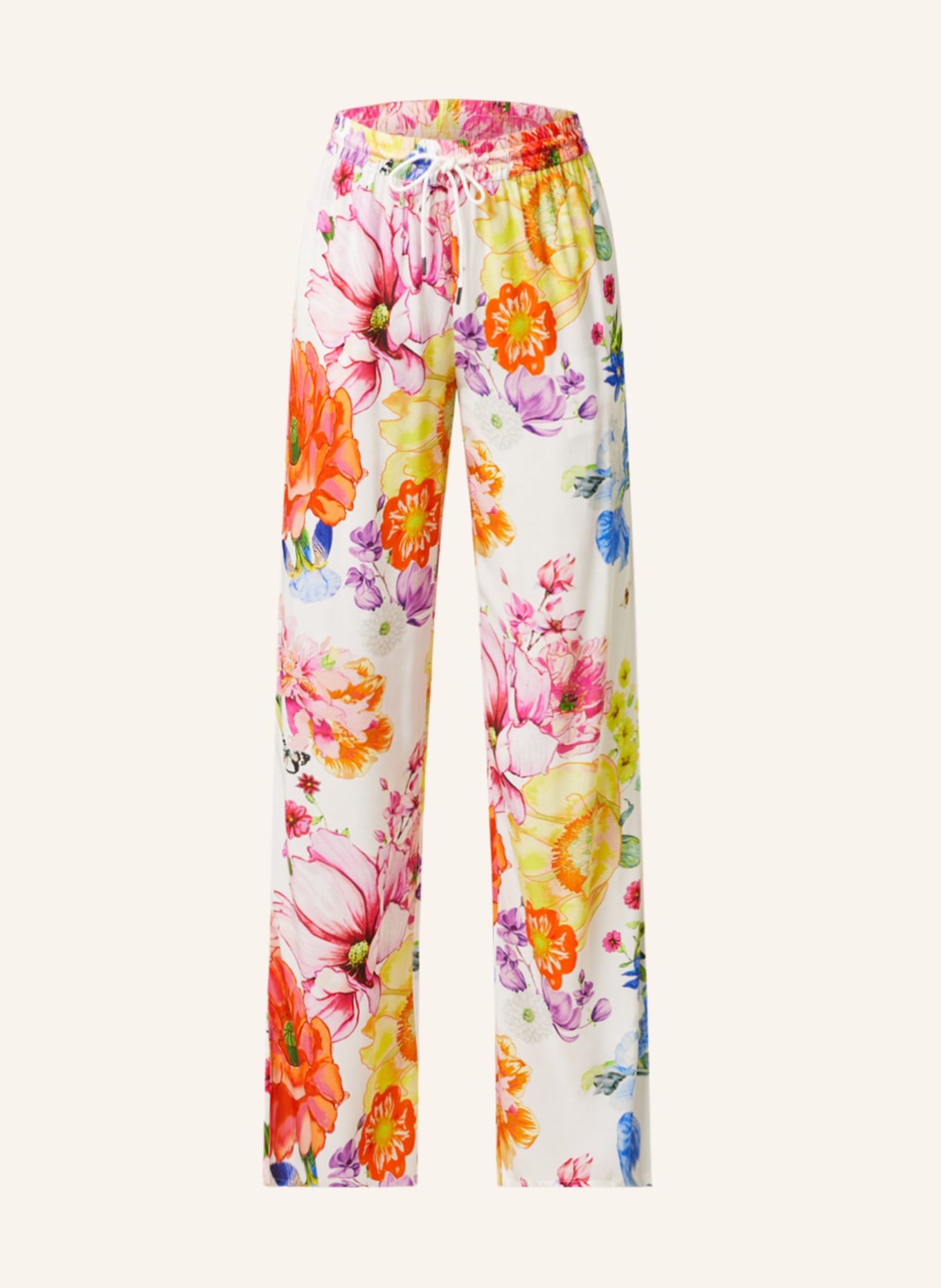 Princess GOES HOLLYWOOD Trousers, Color: WHITE/ YELLOW/ PINK (Image 1)