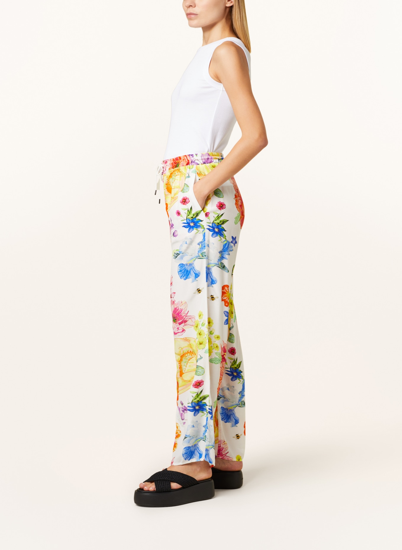 Princess GOES HOLLYWOOD Trousers, Color: WHITE/ YELLOW/ PINK (Image 4)