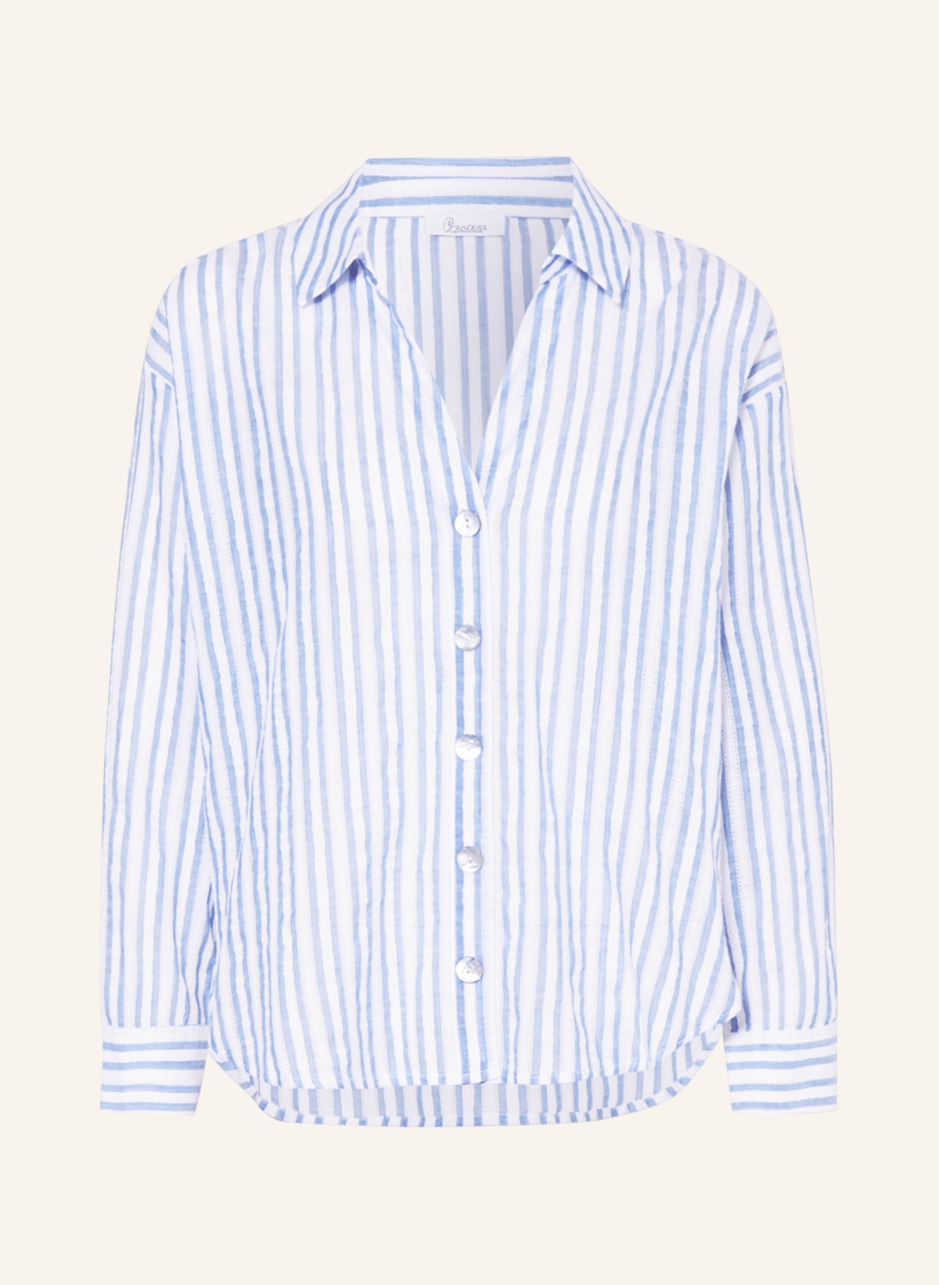Princess GOES HOLLYWOOD Shirt blouse, Color: WHITE/ LIGHT BLUE (Image 1)