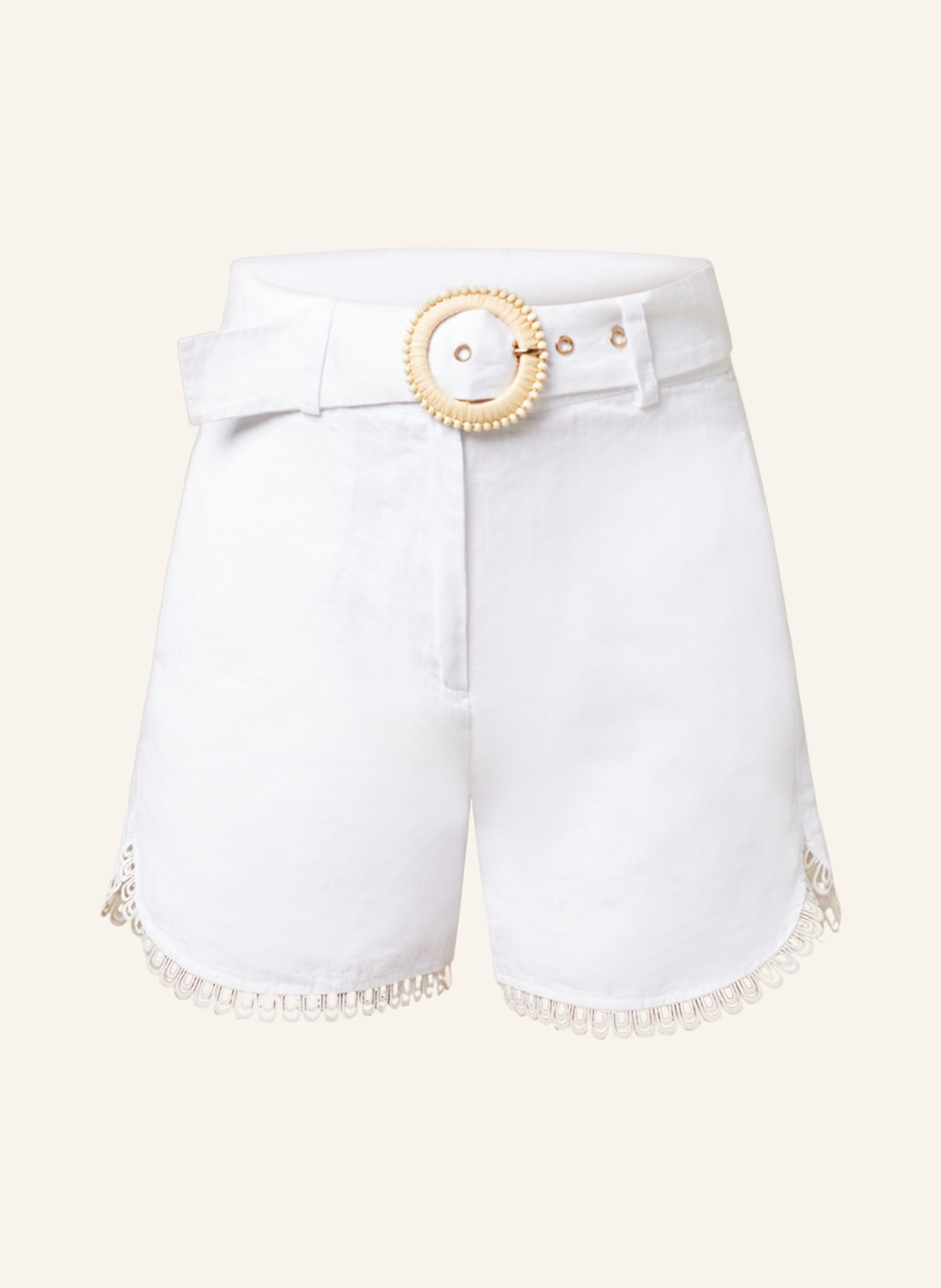 Princess GOES HOLLYWOOD Linen shorts, Color: WHITE (Image 1)
