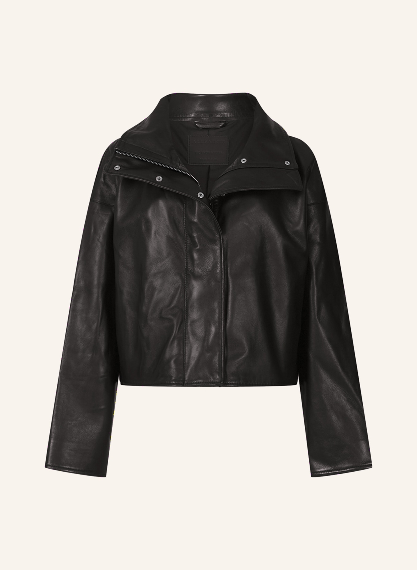 ALLSAINTS Leather jacket RYDER, Color: BLACK (Image 1)