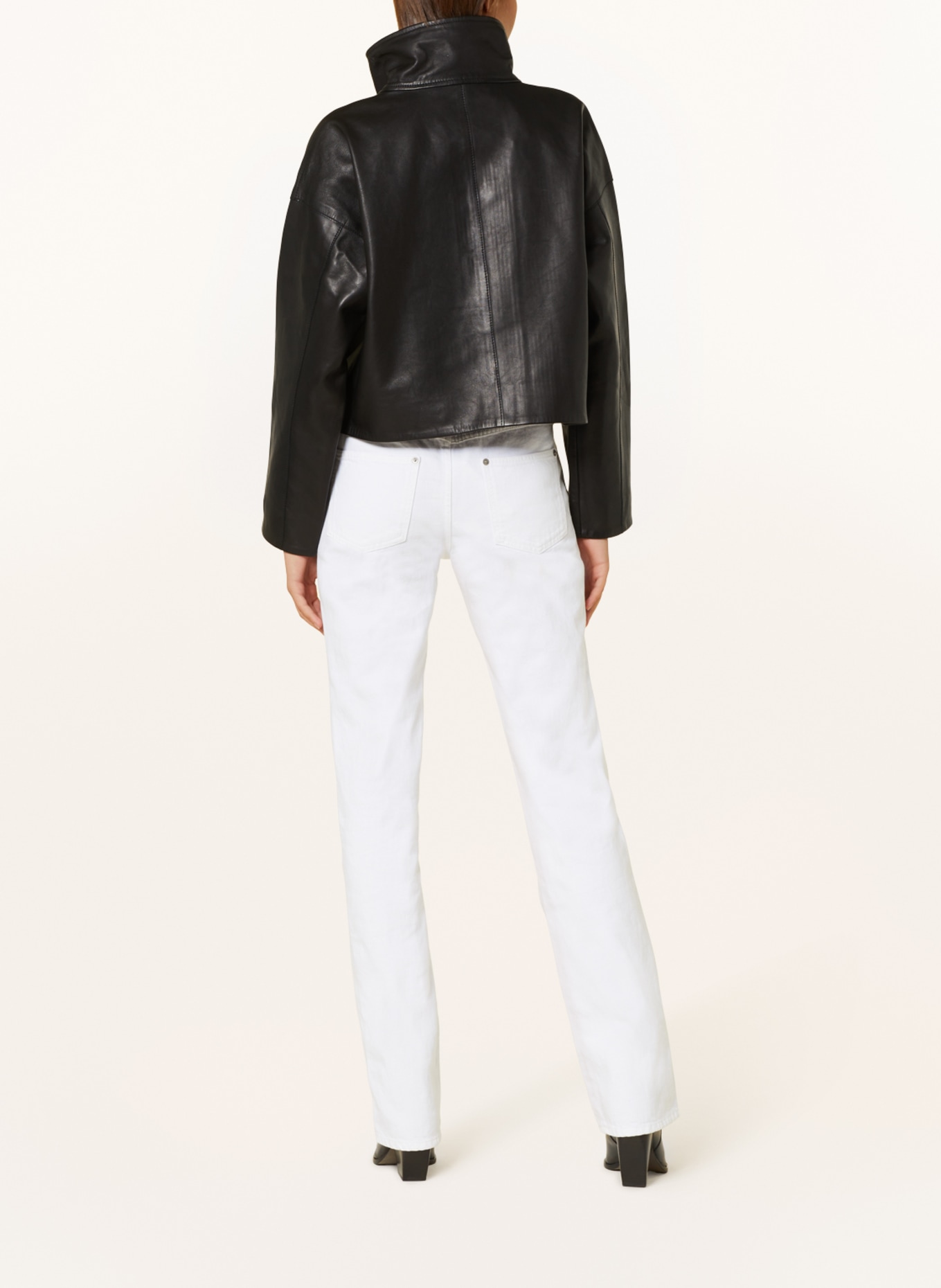 ALLSAINTS Leather jacket RYDER, Color: BLACK (Image 3)