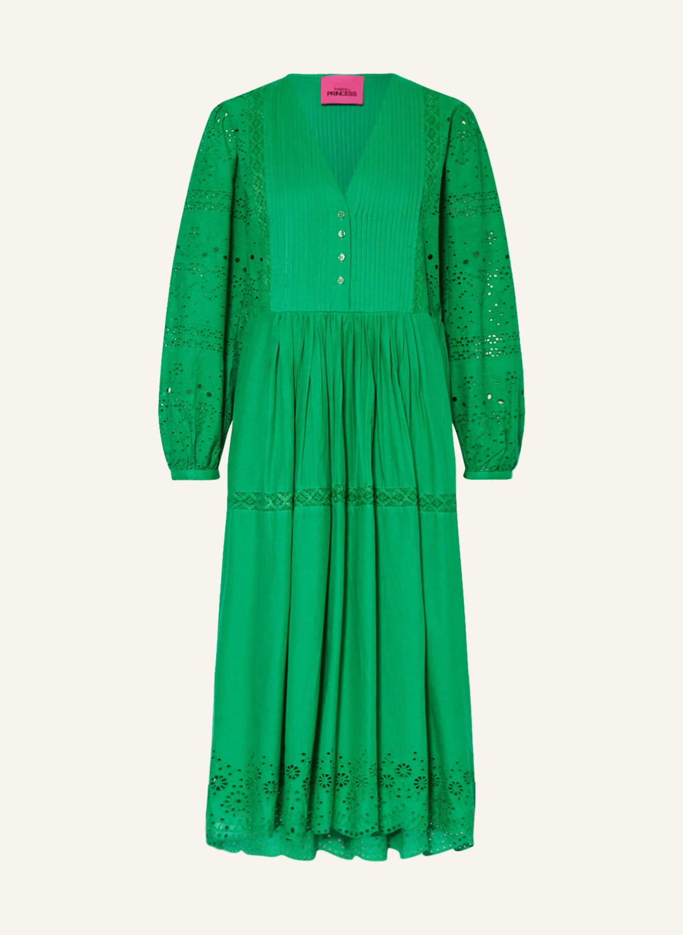 FrogBox Dress with lace, Color: GREEN (Image 1)