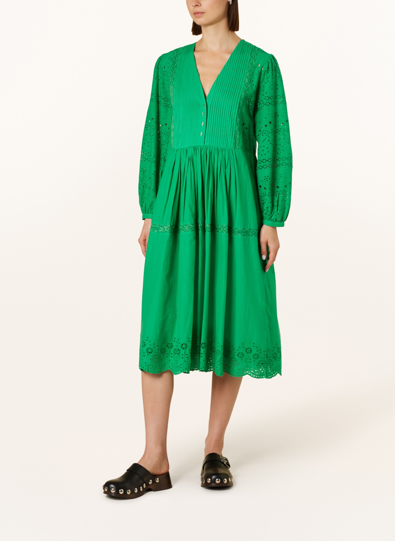 FrogBox Dress with lace, Color: GREEN (Image 2)
