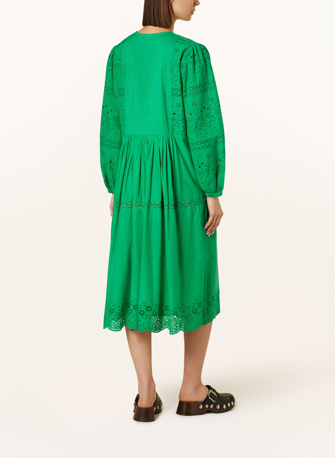 FrogBox Kleid mit Spitze, Farbe: GRÜN (Bild 3)