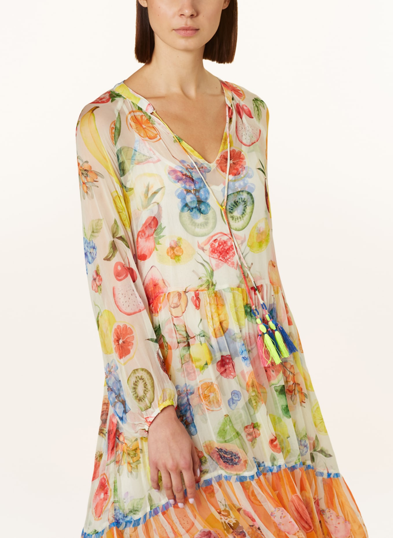 FrogBox Kleid, Farbe: WEISS/ GRÜN/ ORANGE (Bild 4)