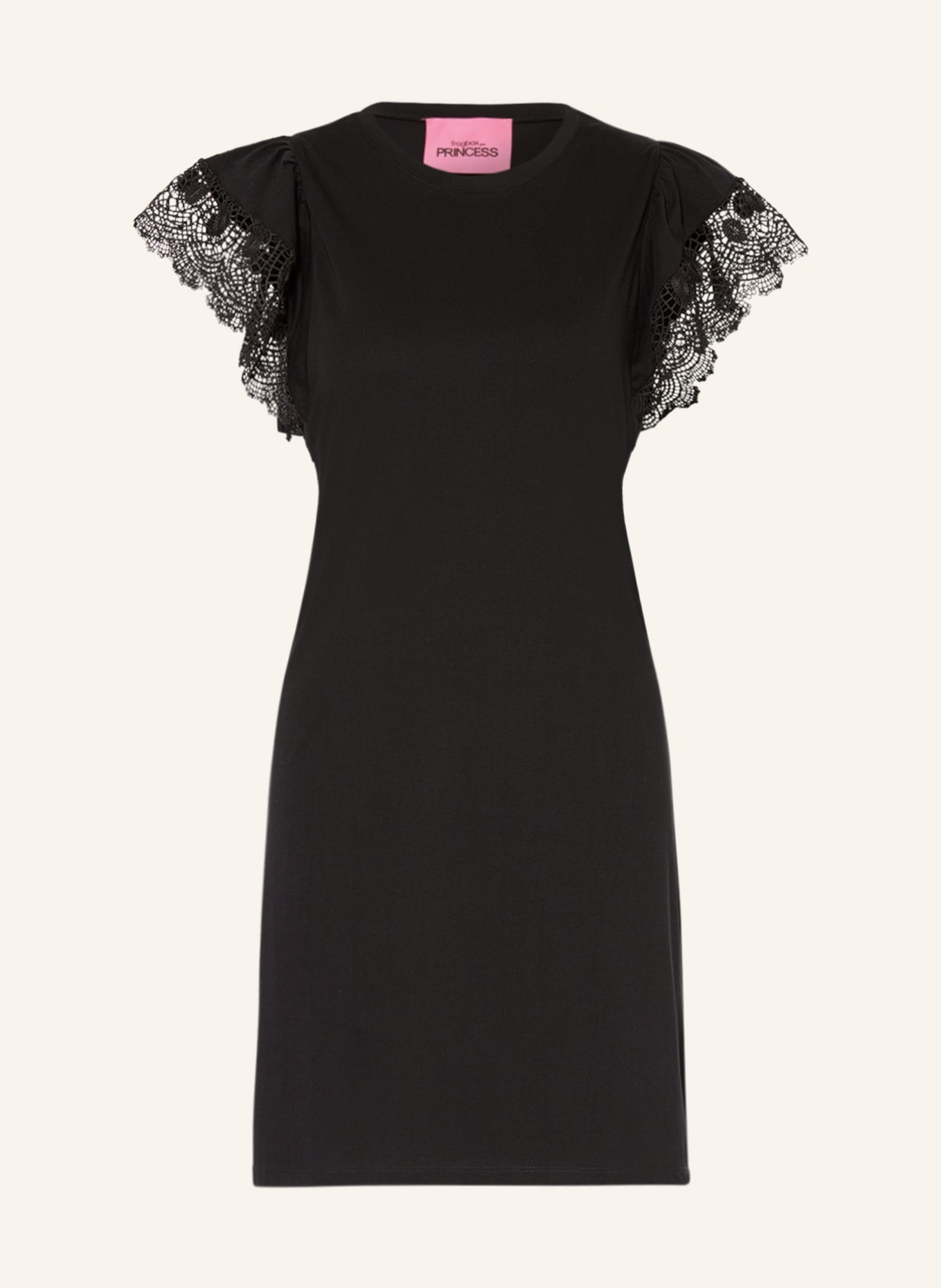 FrogBox Dress with lace, Color: BLACK (Image 1)