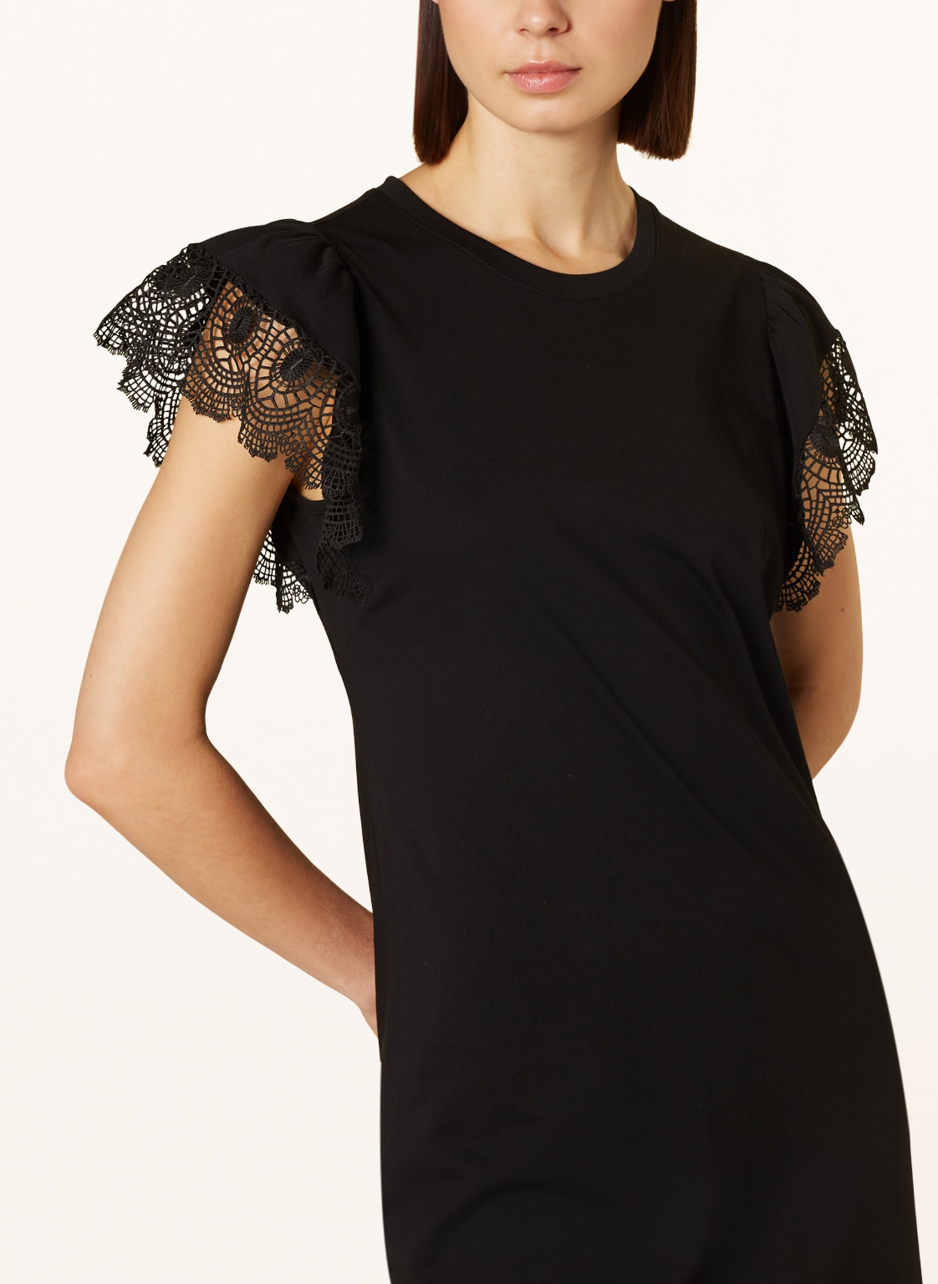 FrogBox Dress with lace, Color: BLACK (Image 4)