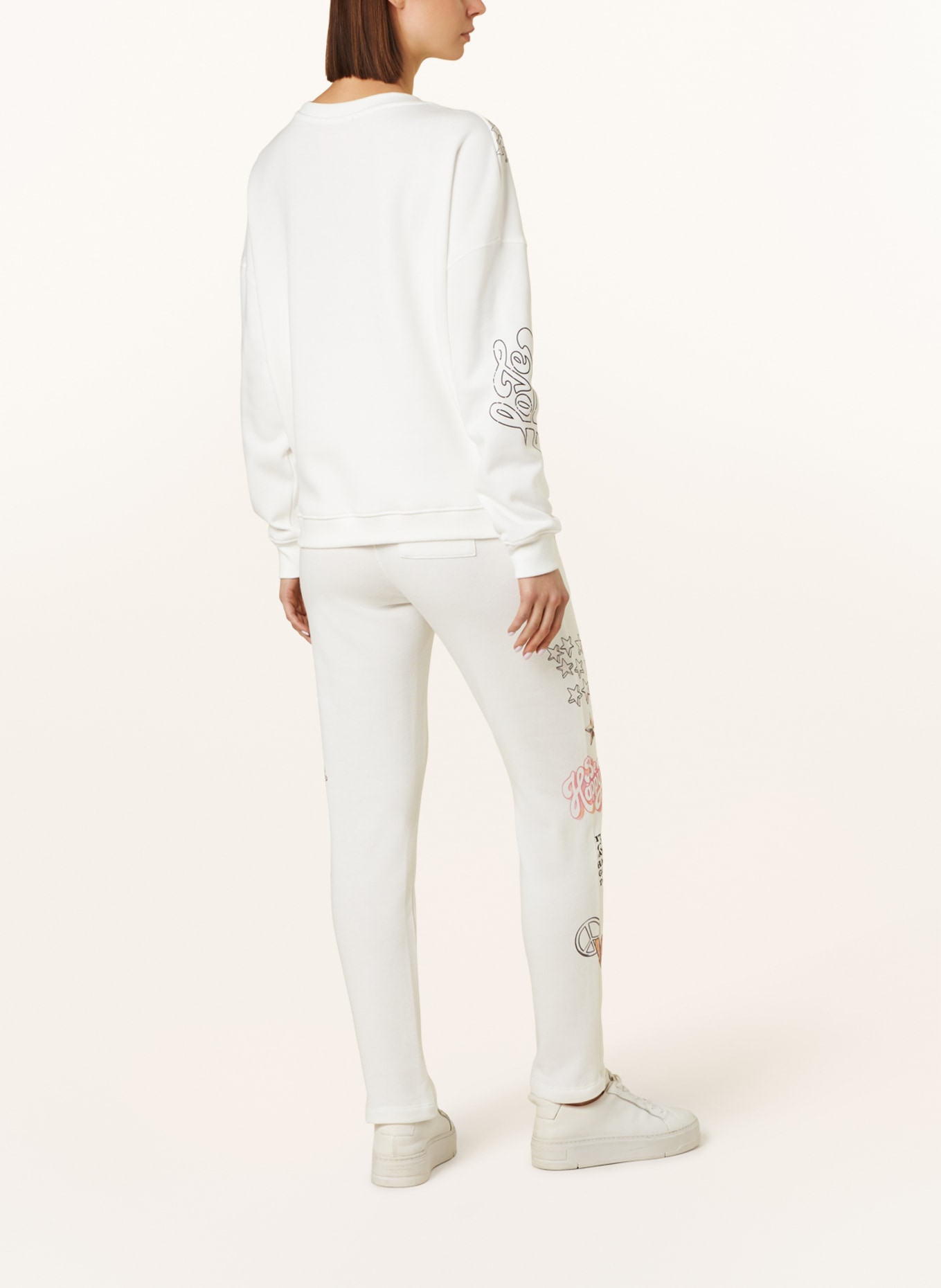 FrogBox Sweatshirt with decorative gems, Color: WHITE (Image 3)