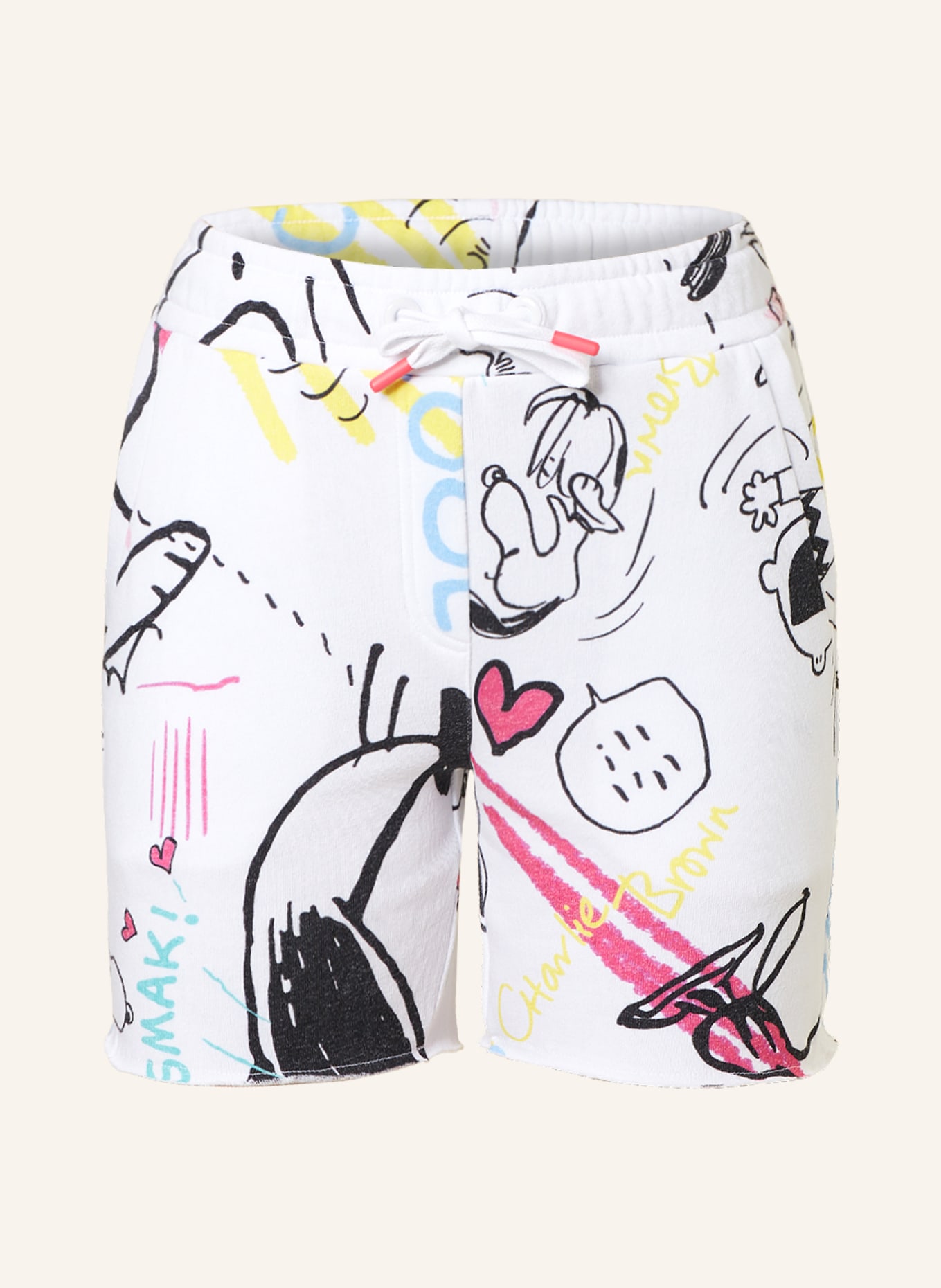 FrogBox Sweat shorts, Color: WHITE/ PINK/ BLUE (Image 1)