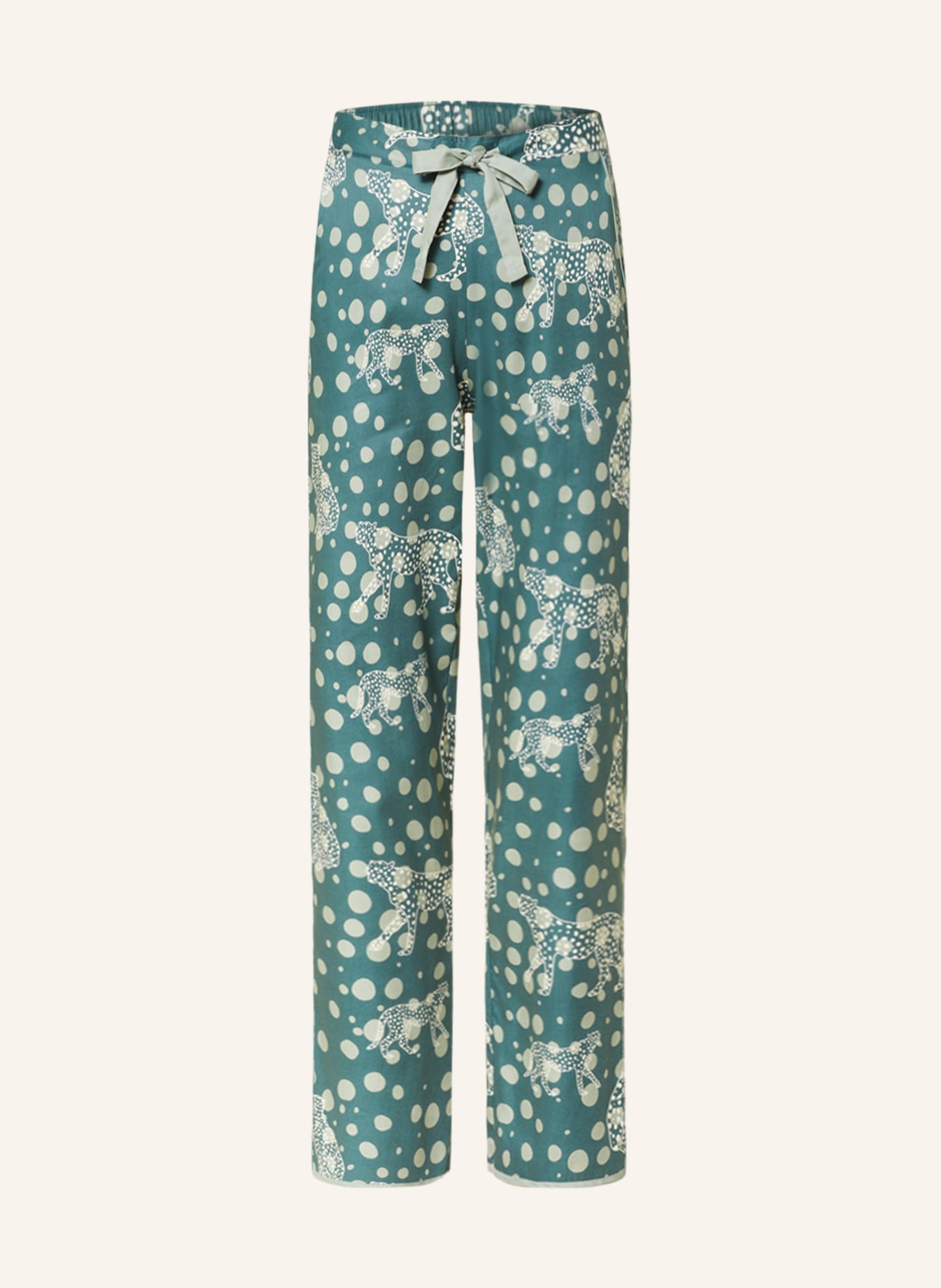 cyberjammies Spodnie od piżamy HANNAH, Kolor: CIEMNOZIELONY/ BIAŁY (Obrazek 1)