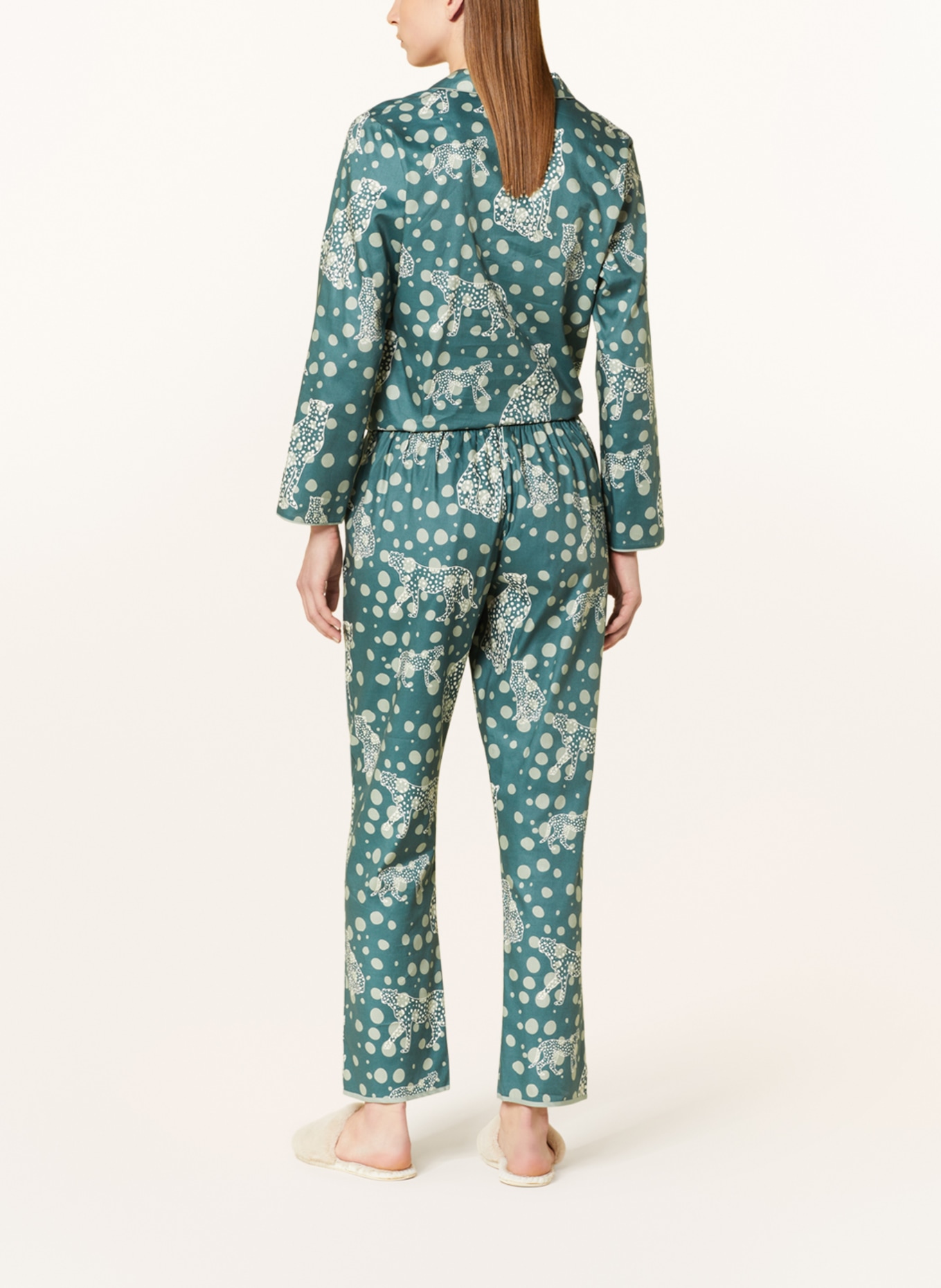 cyberjammies Spodnie od piżamy HANNAH, Kolor: CIEMNOZIELONY/ BIAŁY (Obrazek 3)