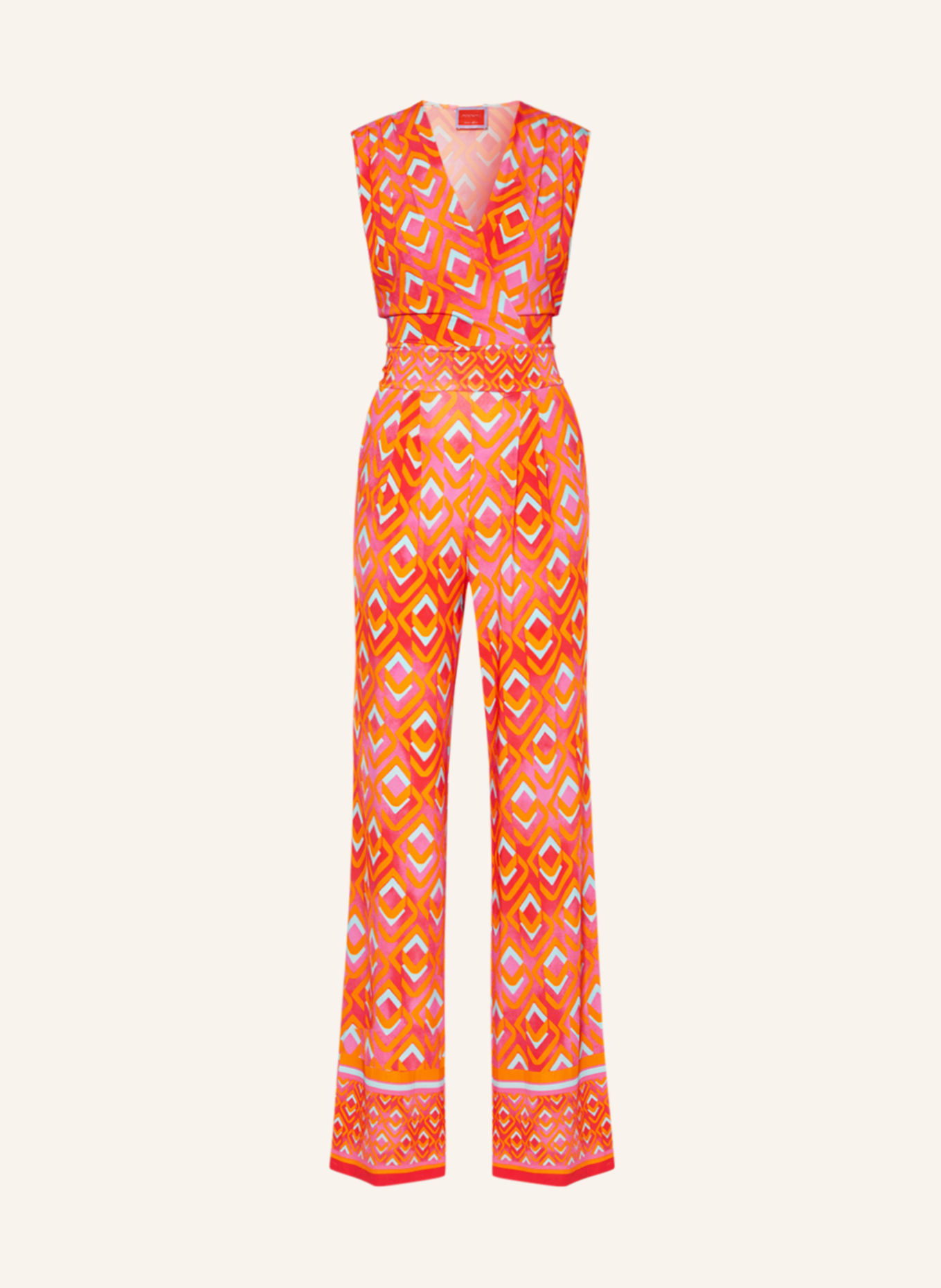 ANNA's Jumpsuit, Color: RED/ NEON BLUE/ FUCHSIA (Image 1)