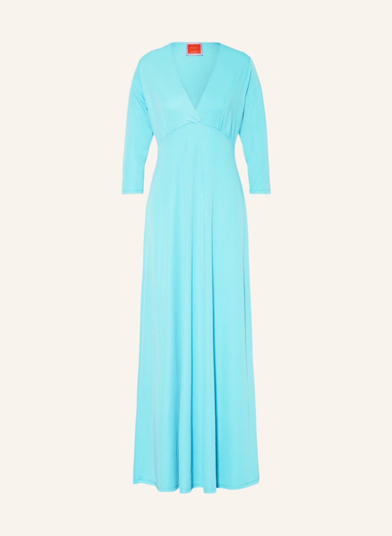 ANNA's Dress with 3/4 sleeves, Color: TURQUOISE (Image 1)