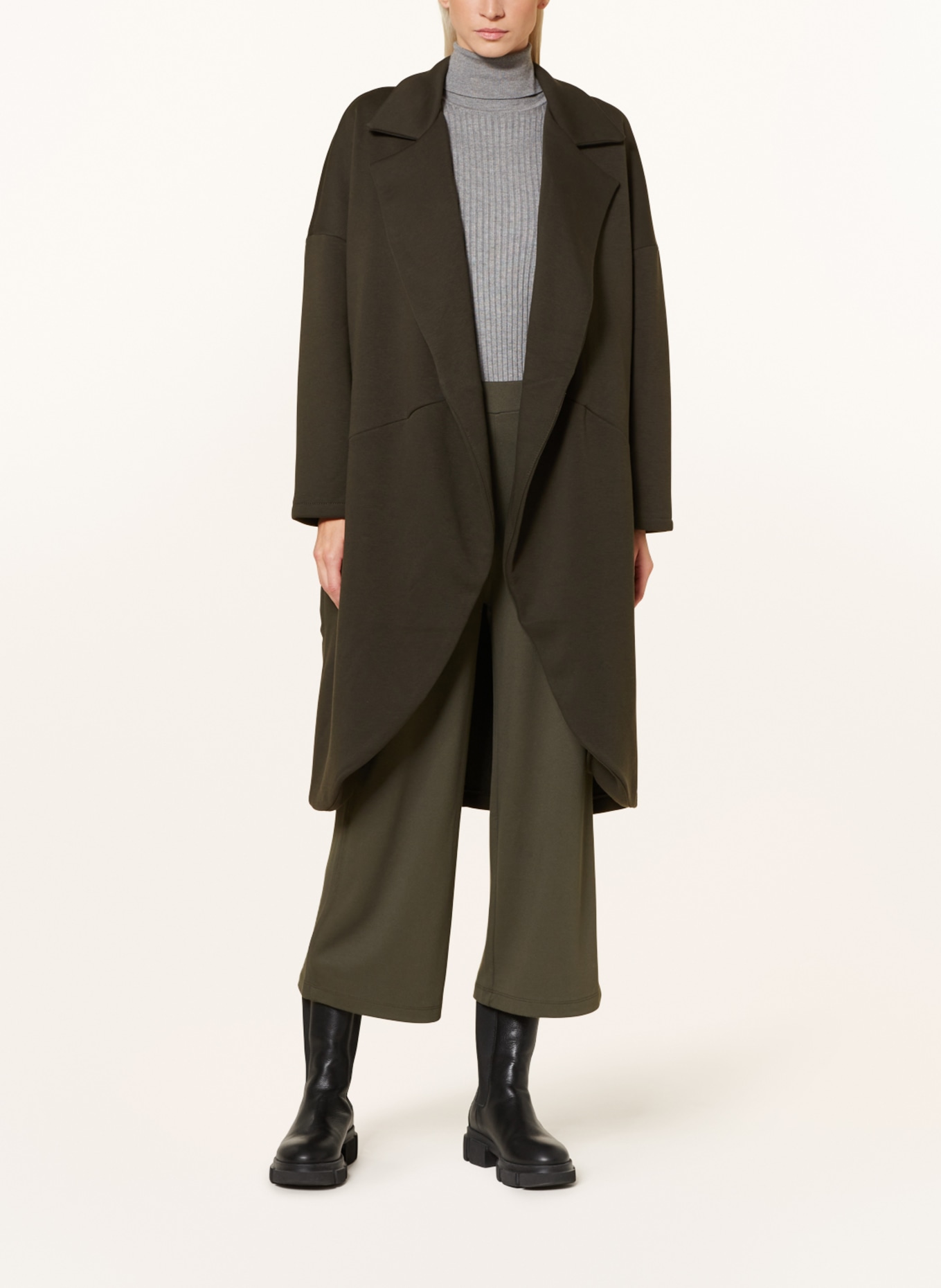 CARTOON Jersey coat, Color: DARK GREEN (Image 2)