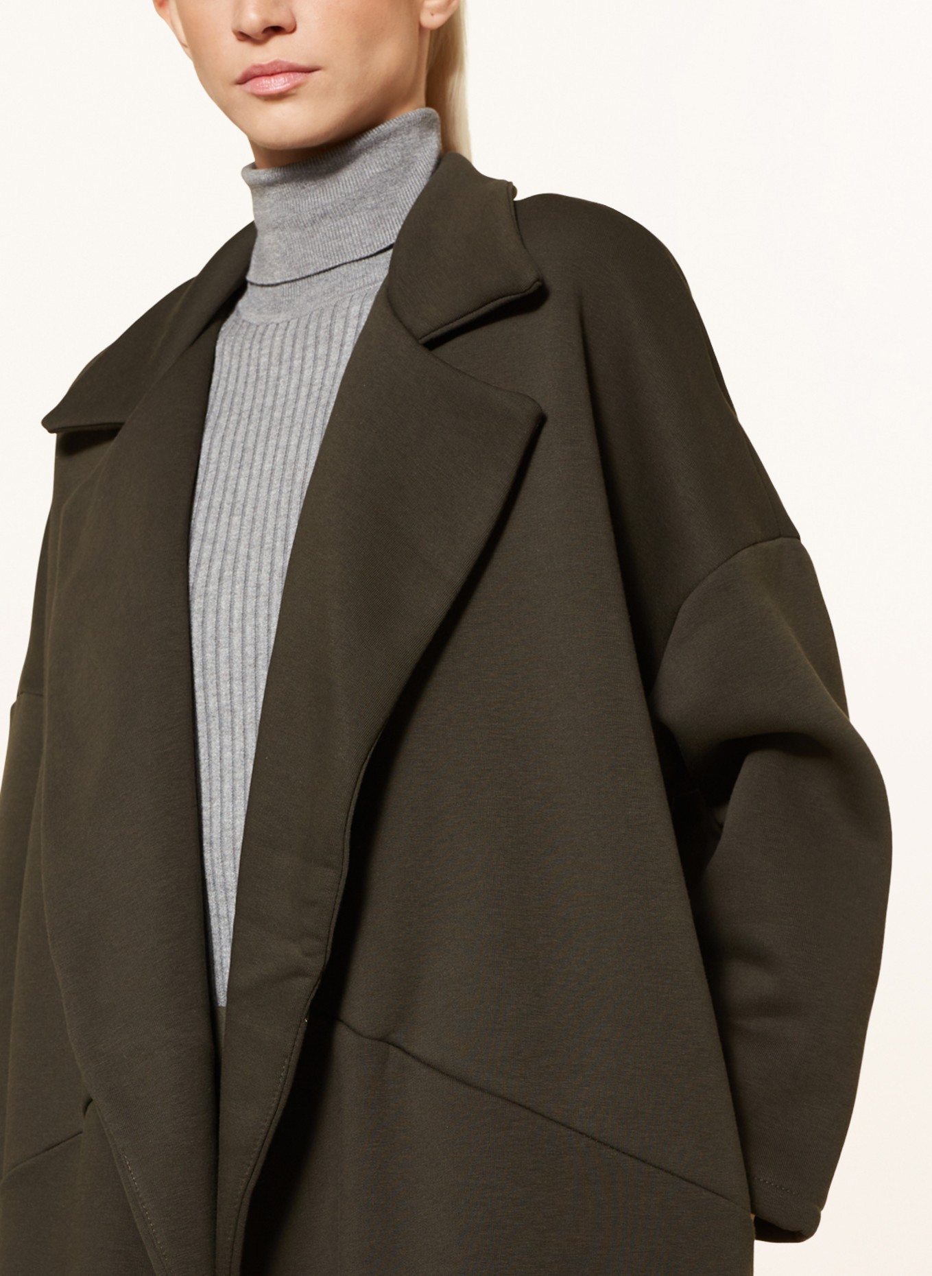 CARTOON Jersey coat, Color: DARK GREEN (Image 4)