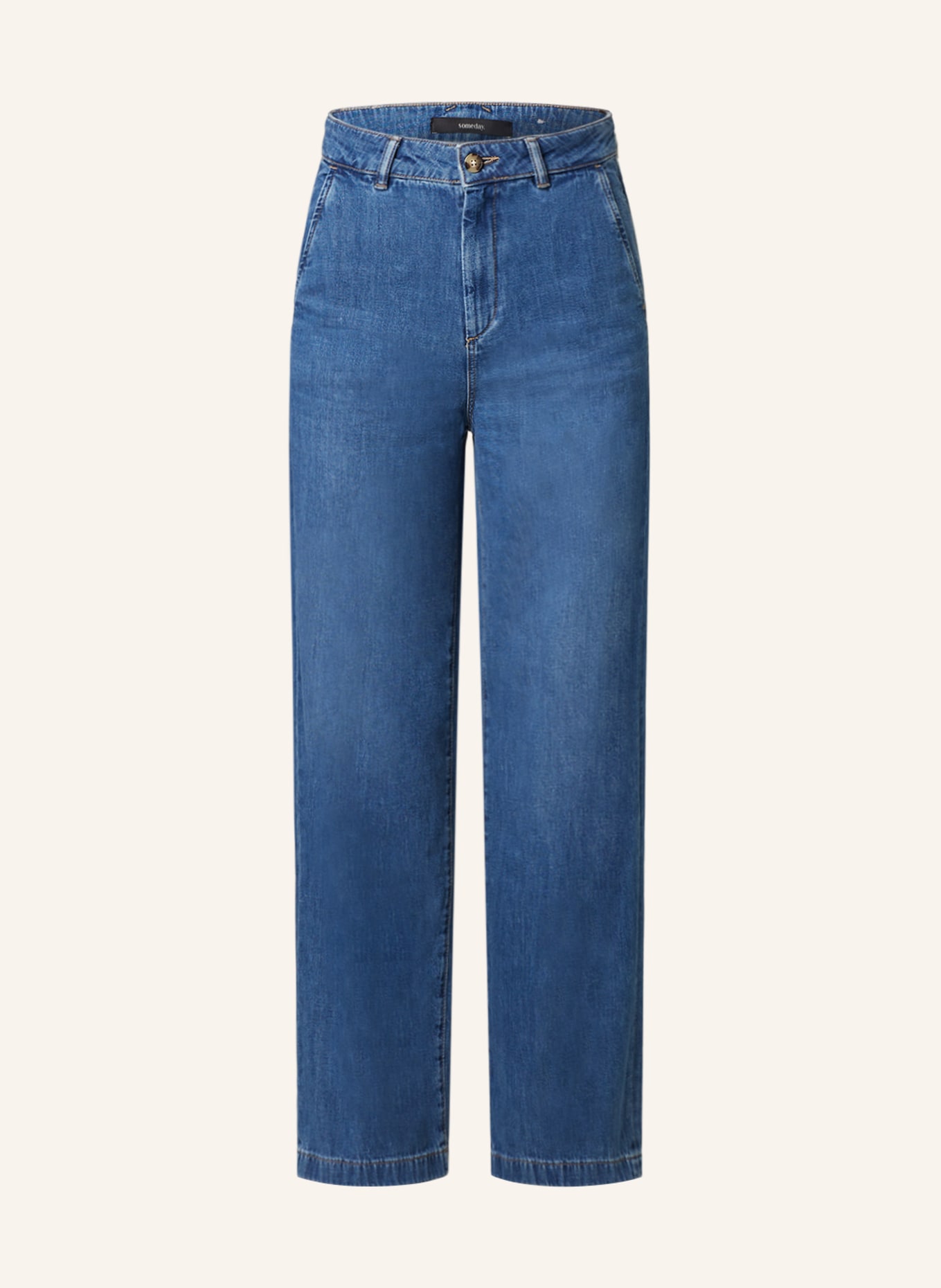 someday Straight Jeans CELEN, Farbe: 70097 modern mid blue (Bild 1)