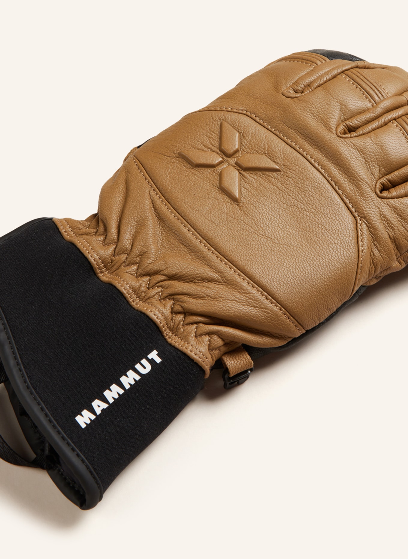 MAMMUT Ski gloves EIGER FREE, Color: BEIGE/ BLACK (Image 2)