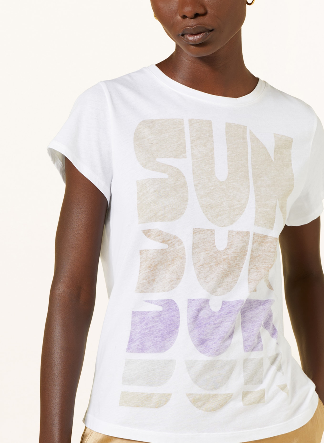 DOROTHEE SCHUMACHER T-Shirt, Farbe: WEISS/ LILA/ BRAUN (Bild 4)