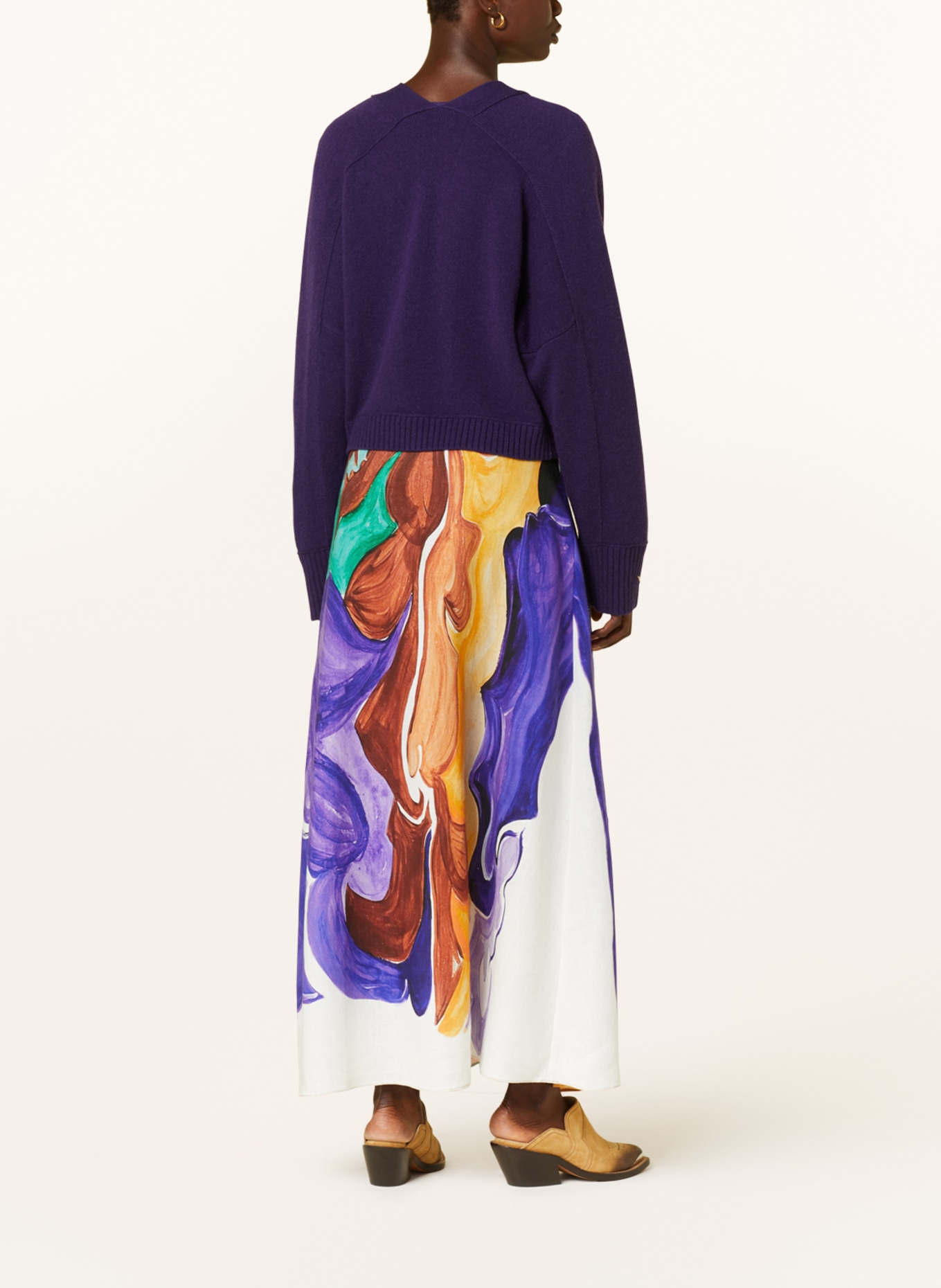 DOROTHEE SCHUMACHER Strickjacke mit Cashmere, Farbe: DUNKELLILA (Bild 3)