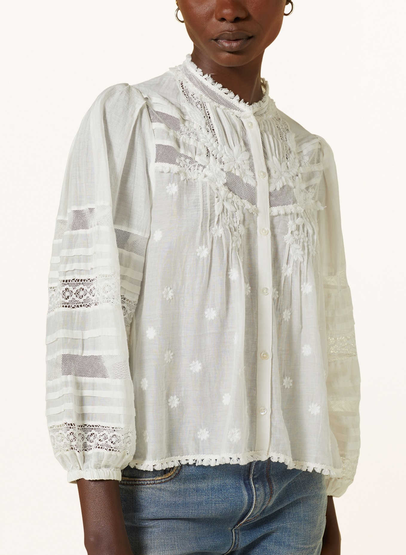 DOROTHEE SCHUMACHER Lace blouse, Color: ECRU (Image 4)