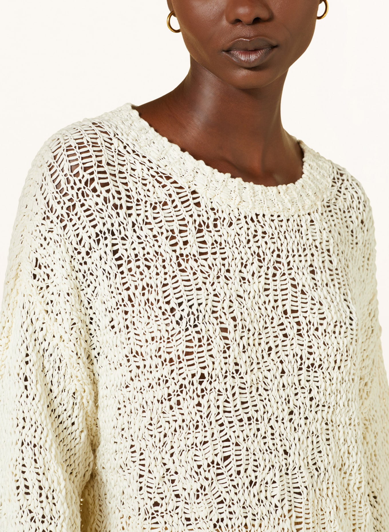 DOROTHEE SCHUMACHER Oversized-Pullover, Farbe: ECRU (Bild 4)