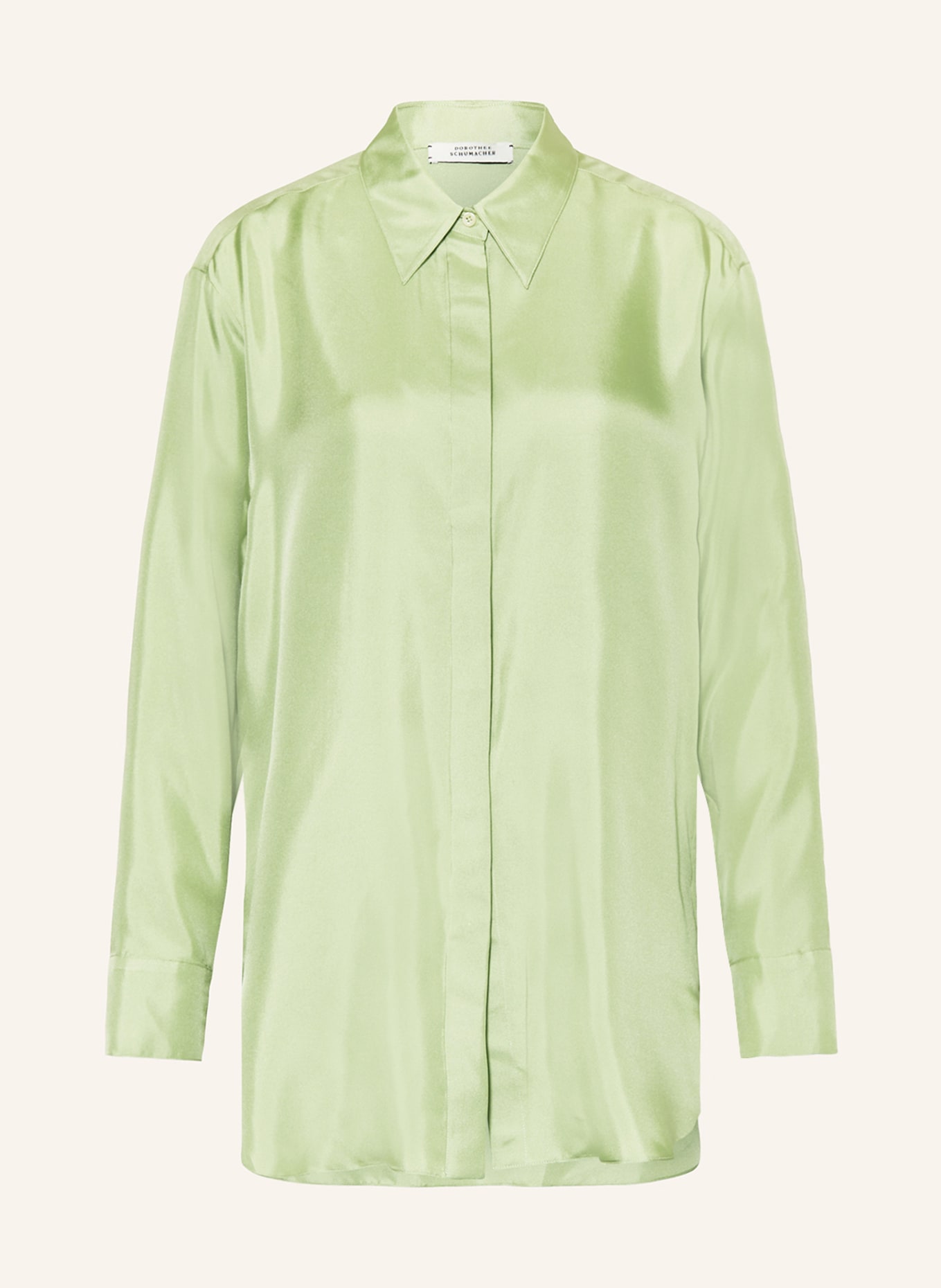 DOROTHEE SCHUMACHER Shirt blouse in silk, Color: LIGHT GREEN (Image 1)
