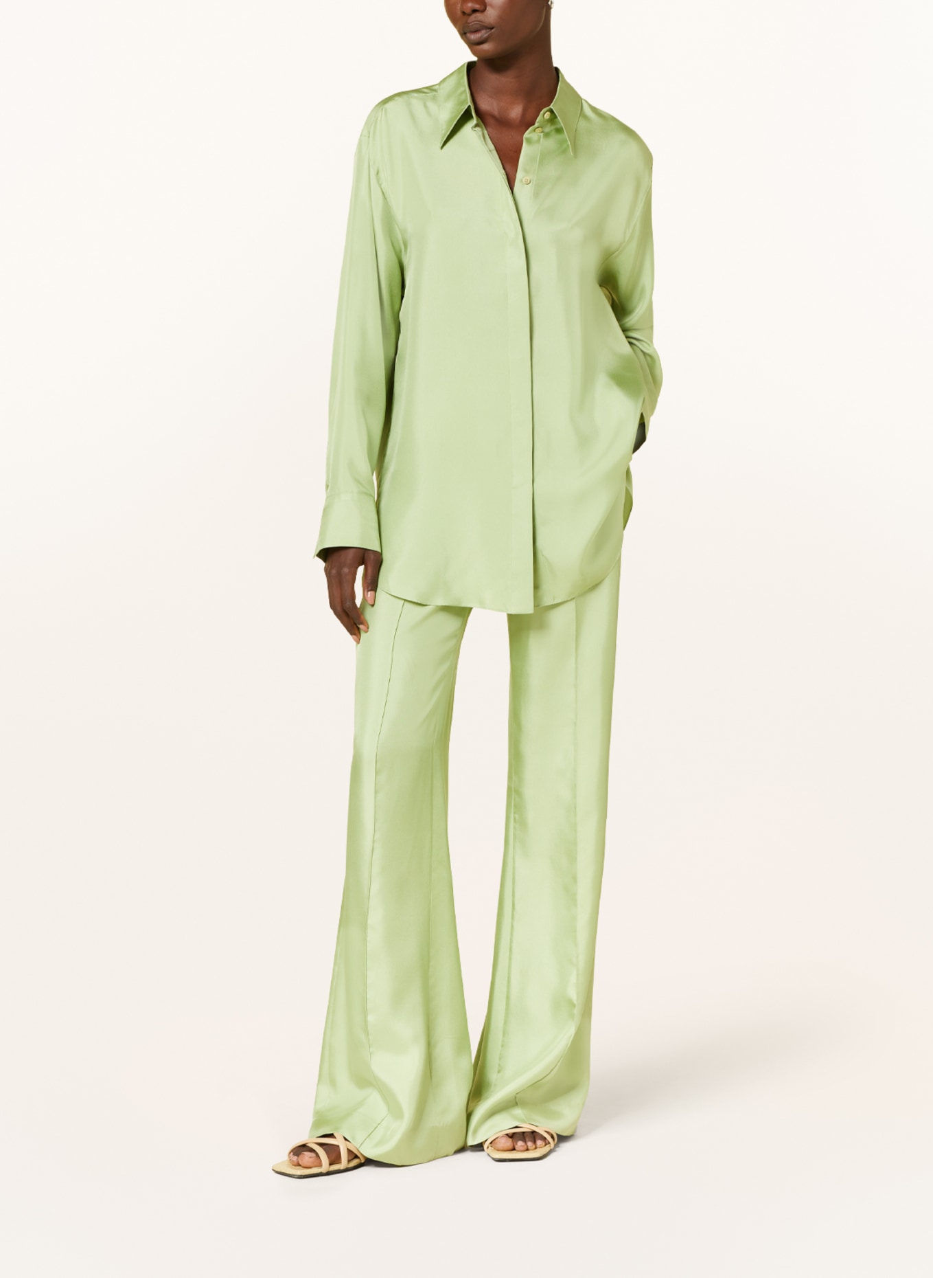 DOROTHEE SCHUMACHER Shirt blouse in silk, Color: LIGHT GREEN (Image 2)