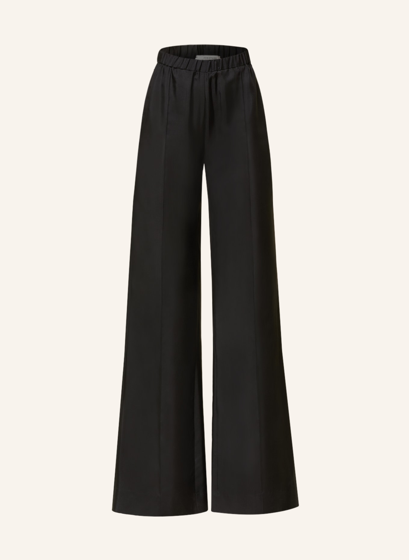 DOROTHEE SCHUMACHER Wide leg trousers made of silk, Color: BLACK (Image 1)