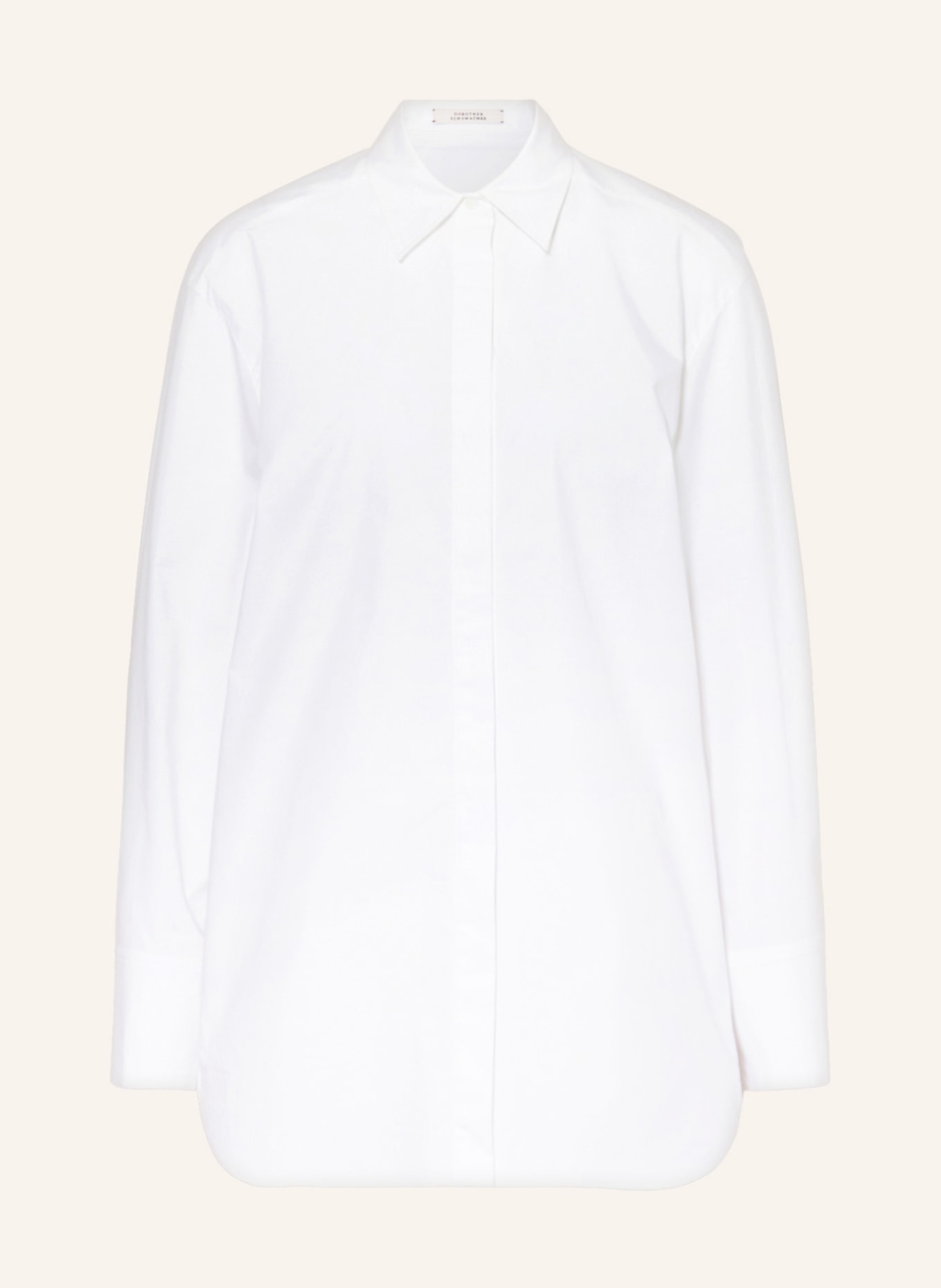 DOROTHEE SCHUMACHER Shirt blouse with lace, Color: WHITE (Image 1)