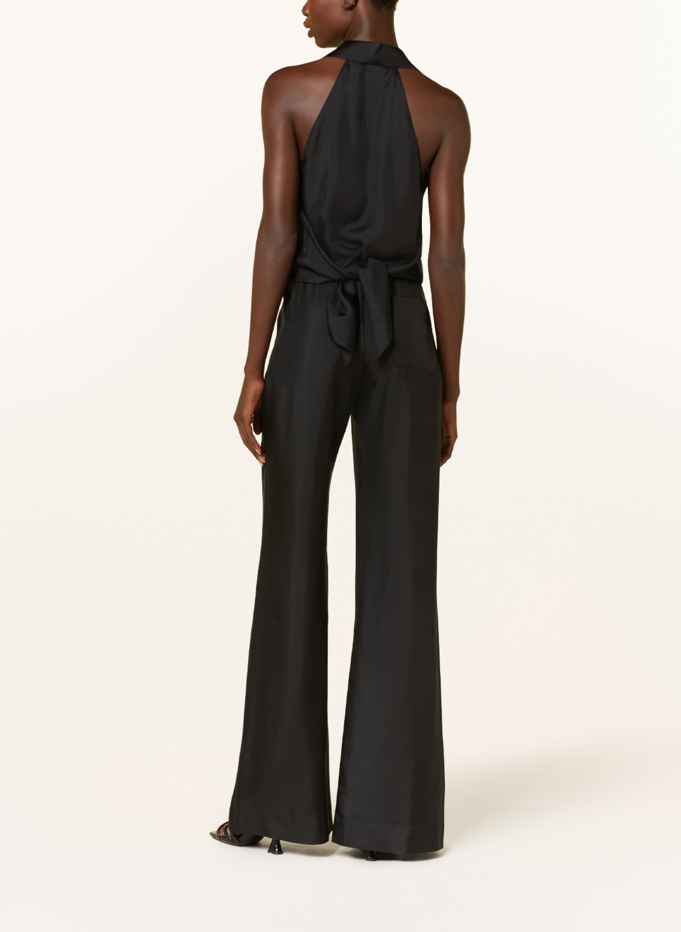 DOROTHEE SCHUMACHER Silk top with lace, Color: BLACK (Image 3)