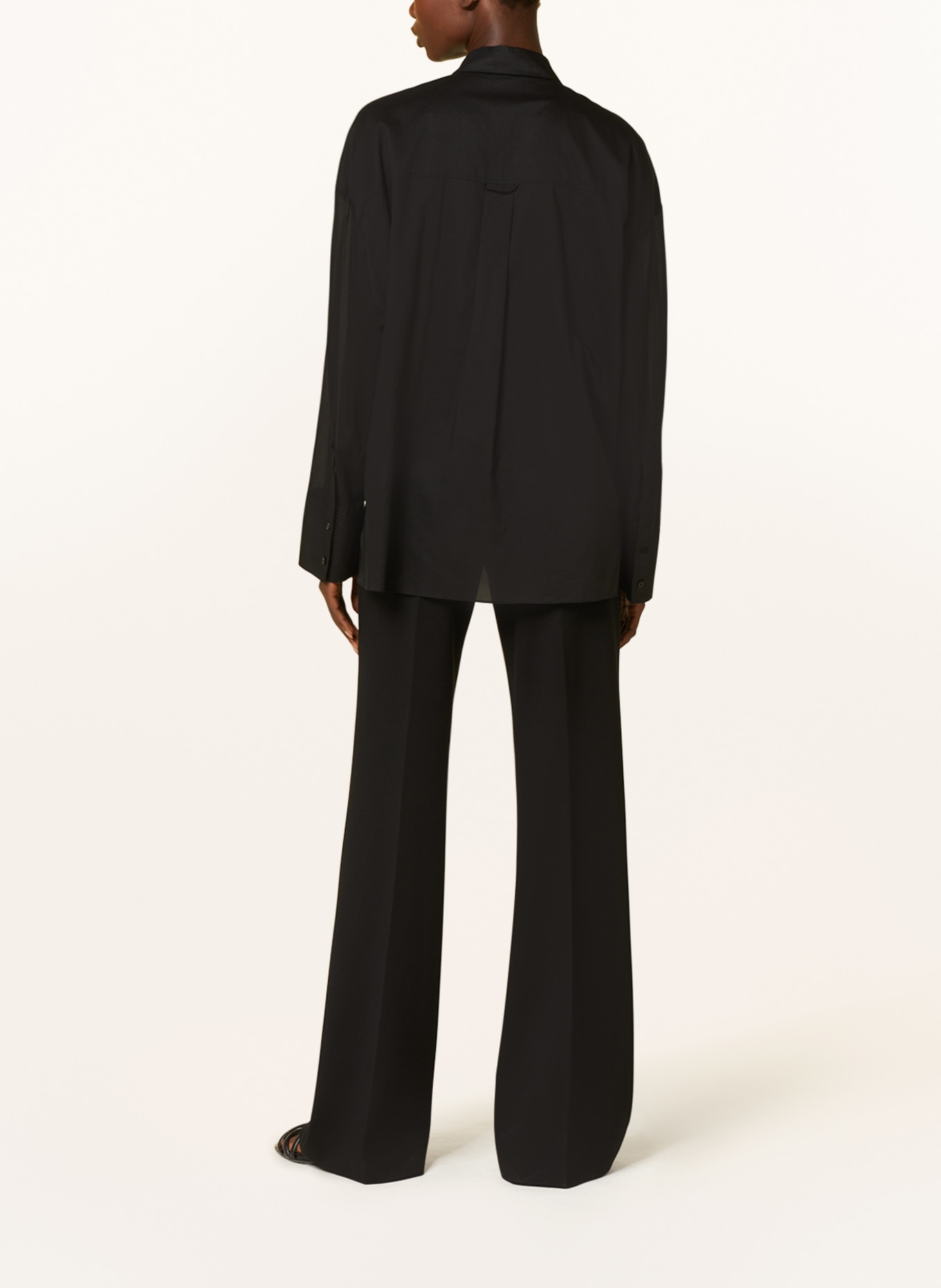 DOROTHEE SCHUMACHER Shirt blouse with frills, Color: BLACK (Image 3)