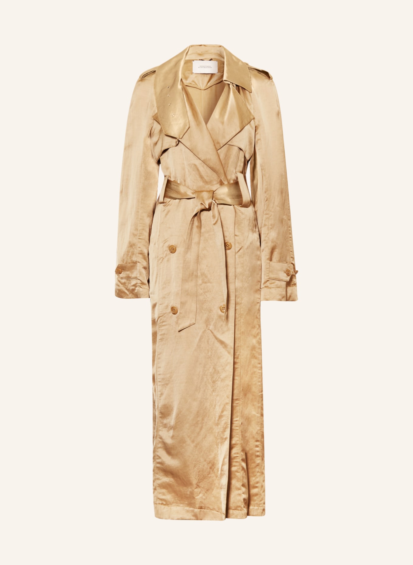 DOROTHEE SCHUMACHER Trench coat with linen, Color: BEIGE (Image 1)