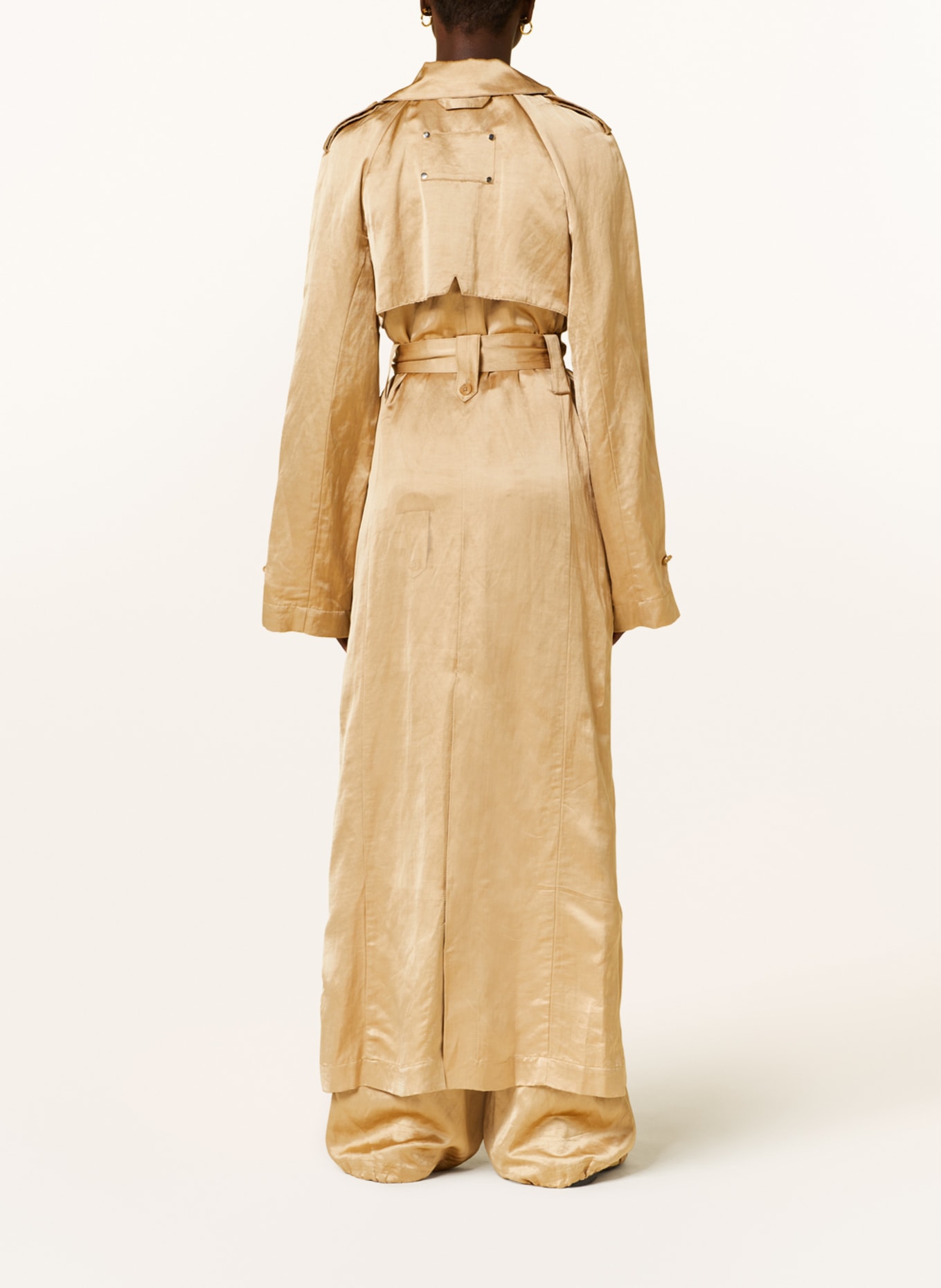 DOROTHEE SCHUMACHER Trench coat with linen, Color: BEIGE (Image 3)