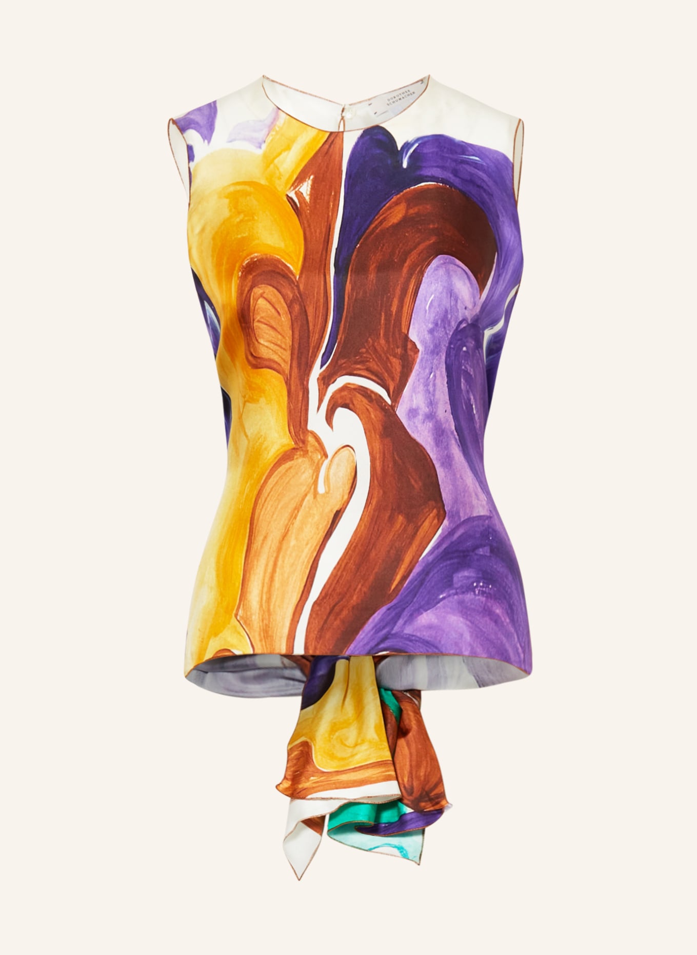 DOROTHEE SCHUMACHER Bluzka z jedwabiu, Kolor: LILA/ BRĄZOWY/ ŻÓŁTY (Obrazek 1)