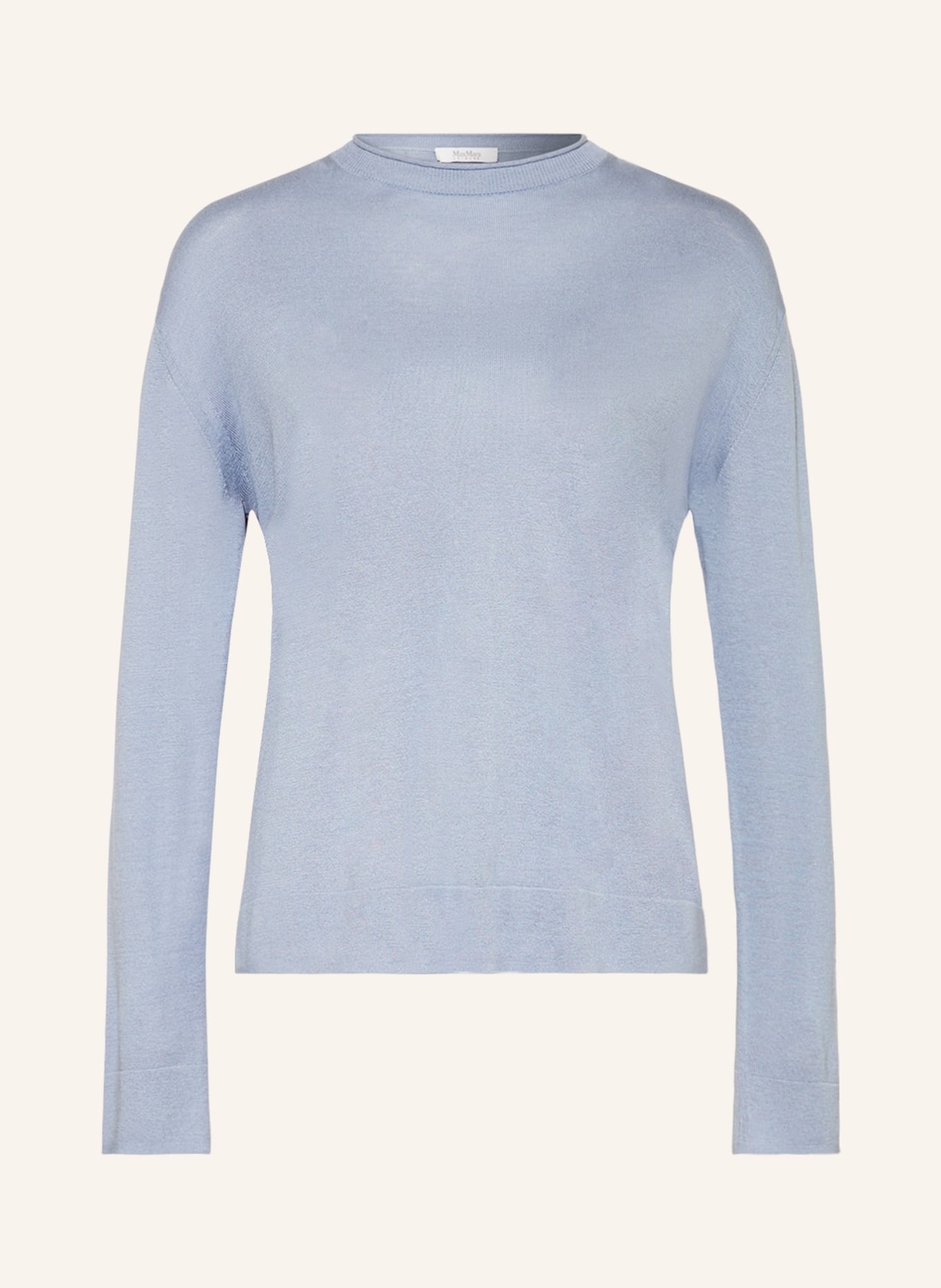 MaxMara LEISURE Silk sweater PENSILE, Color: BLUE GRAY (Image 1)