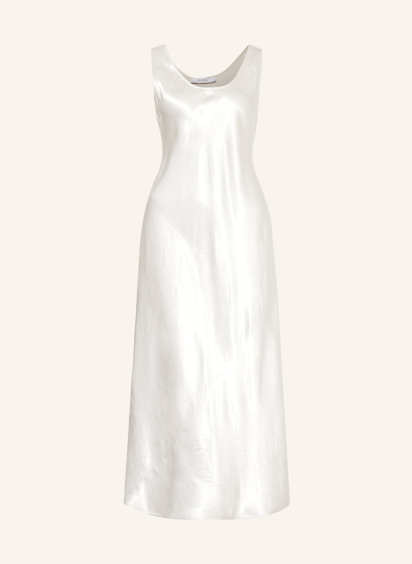 MaxMara LEISURE Satin dress TALETE, Color: CREAM (Image 1)