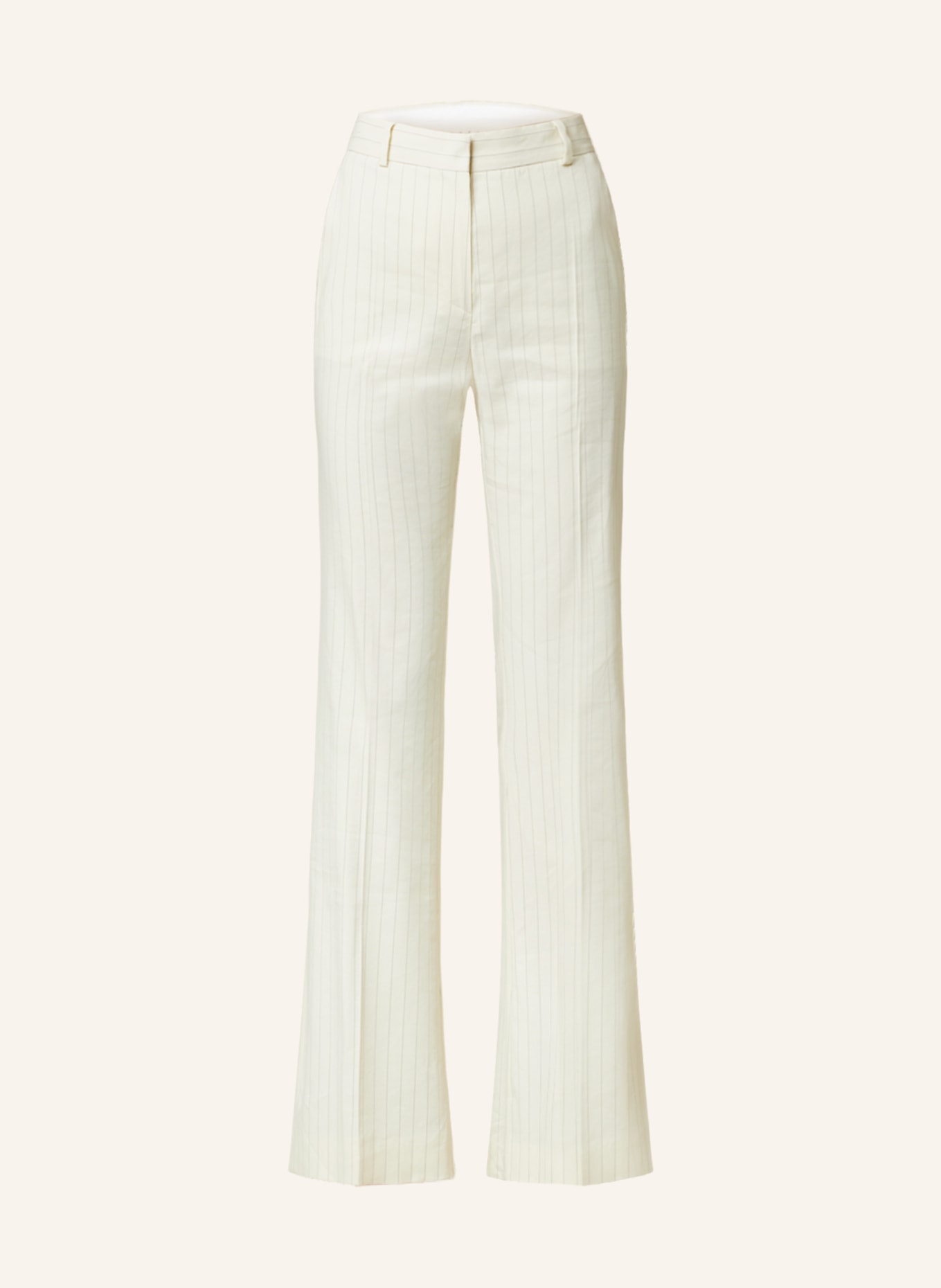 SPORTMAX Bootcut trousers TRITONE, Color: LIGHT YELLOW (Image 1)