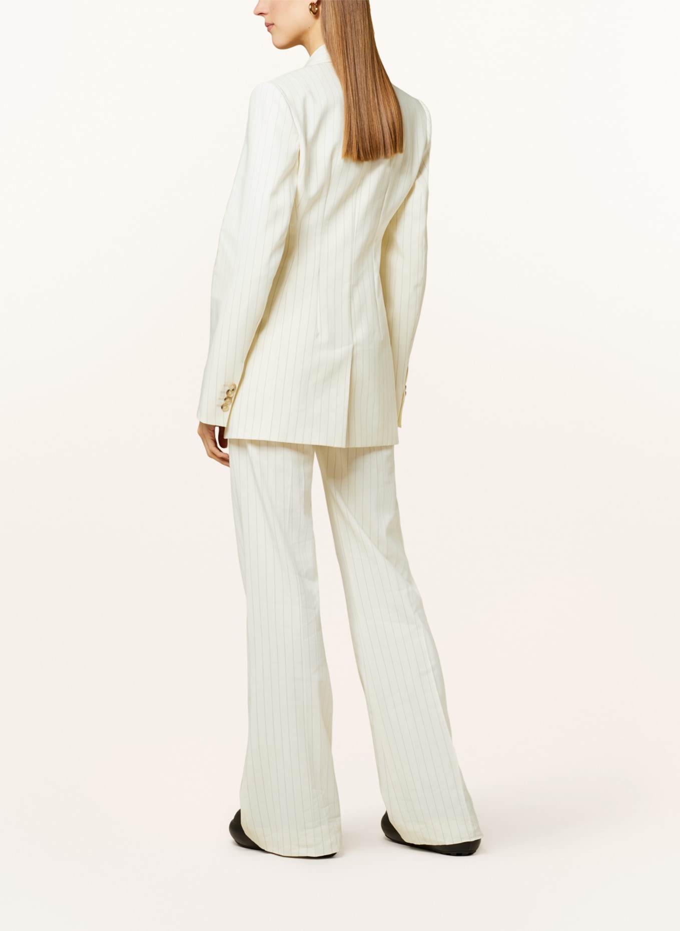 SPORTMAX Bootcut trousers TRITONE, Color: LIGHT YELLOW (Image 3)